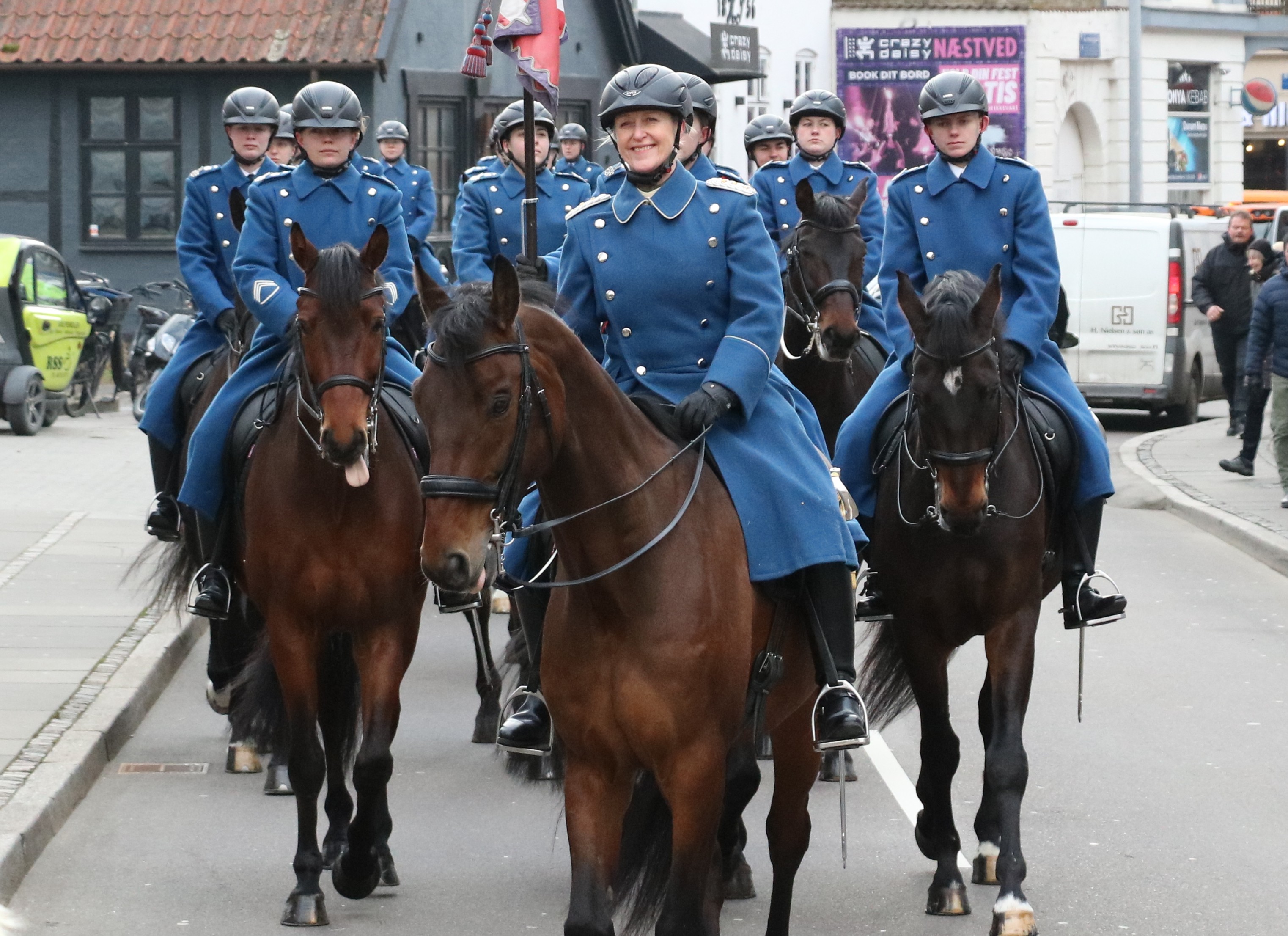 Kaptajn af reserven, Anne Lobanoff, nød endnu en tur i sin gamle hjemby, Næstved. 