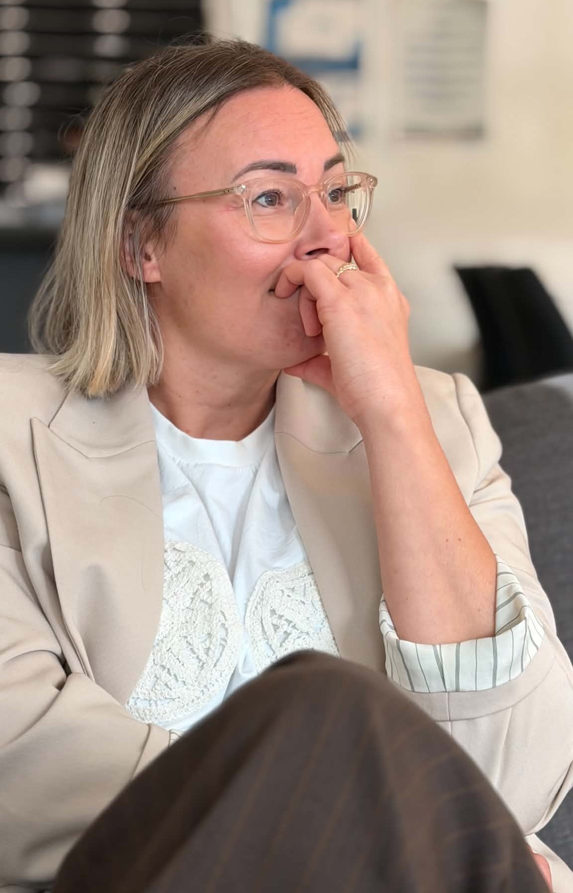 Adria Katic Foldbjerg i et eftertænksomt øjeblik. Foto: Privat