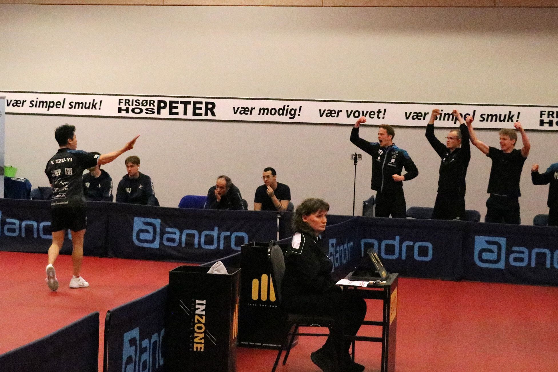 Yang Tzu-Yi (t.v.) har før vundet store kampe for Næstved, men det får han desværre ikke mulighed for i denne sæson. Foto: John Ringstrøm