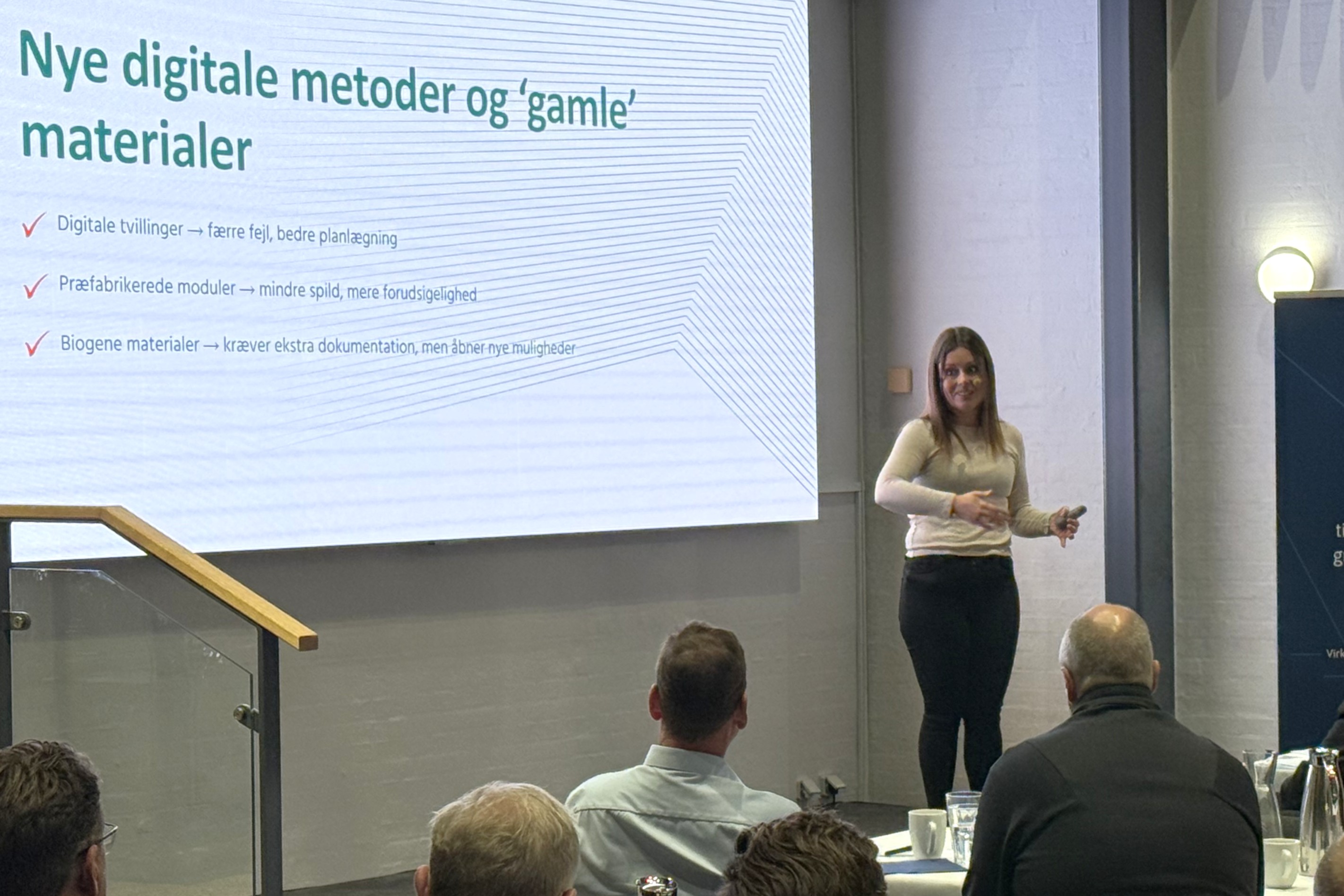 Jane Vennersdorf forudser, at stål og beton i byggebranchen i fremtiden bliver afløst af biogene byggematerialer. Foto: Næstved Kommune