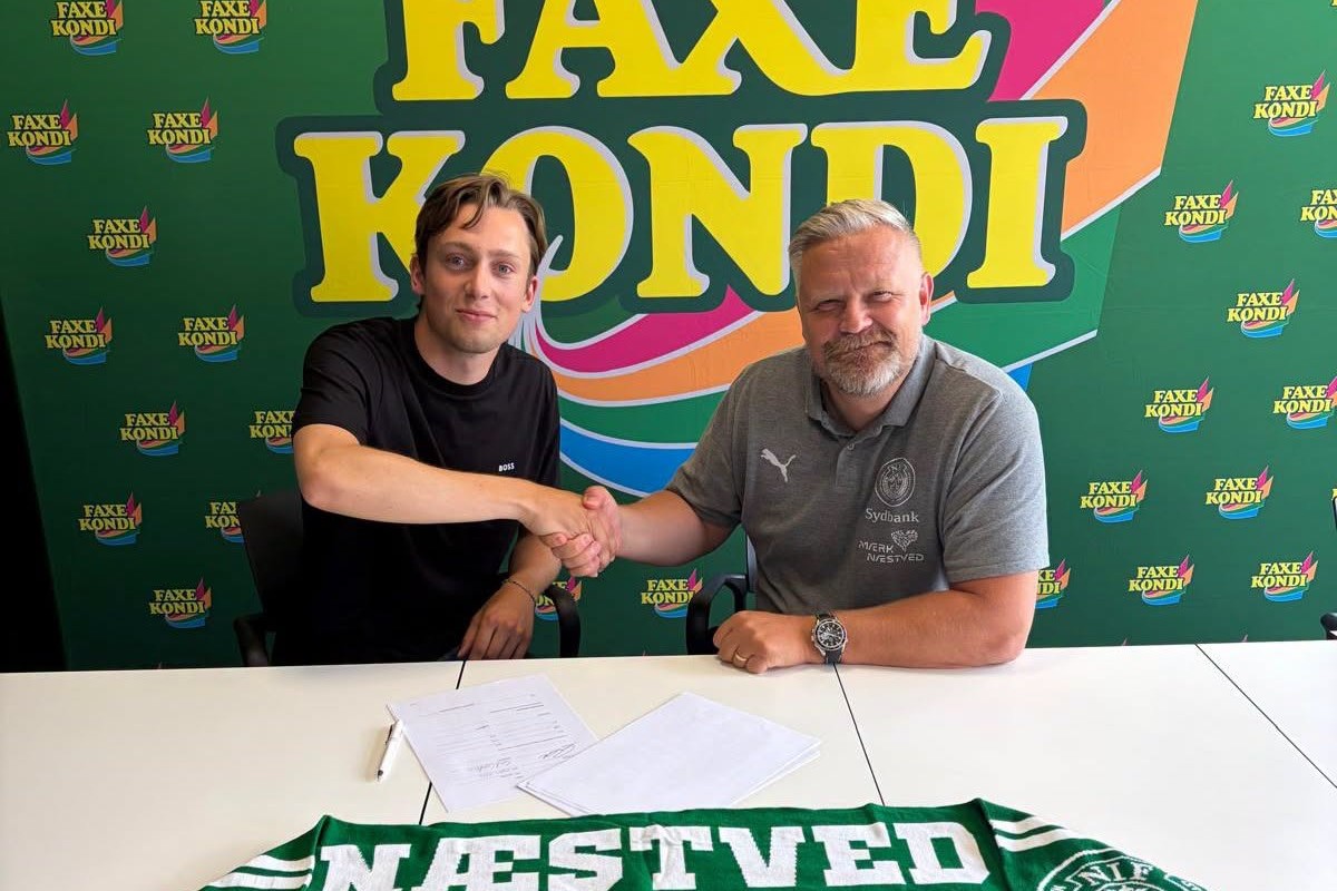 Kenneth Gangsted glæder sig over at have fået Carl Cordua hjem. Foto: Næstved Boldklub
