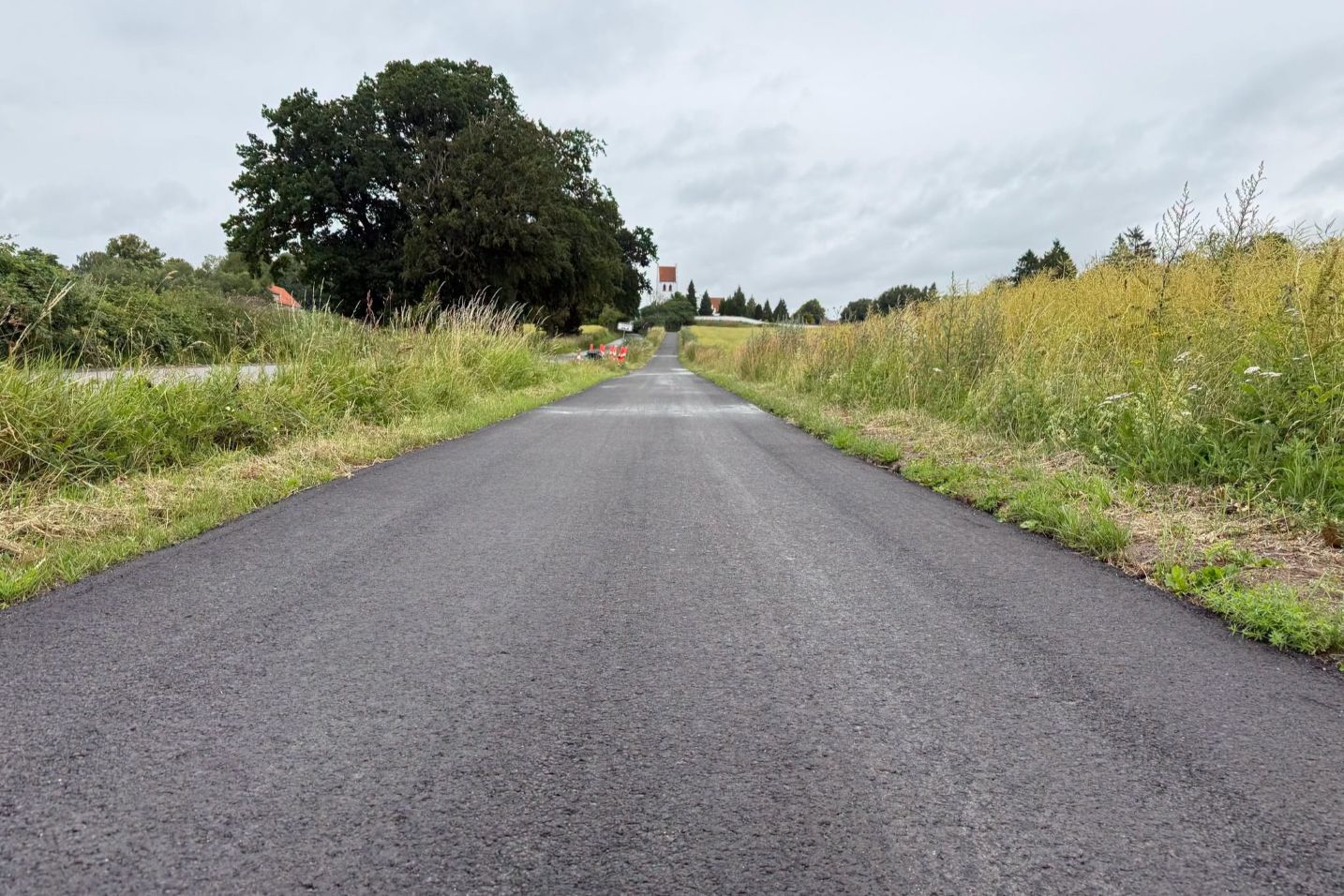 Cykelstien mellem Tybjerg og Tybjerglille Bakker har fået nyt slidlag. Foto: Næstved Kommune