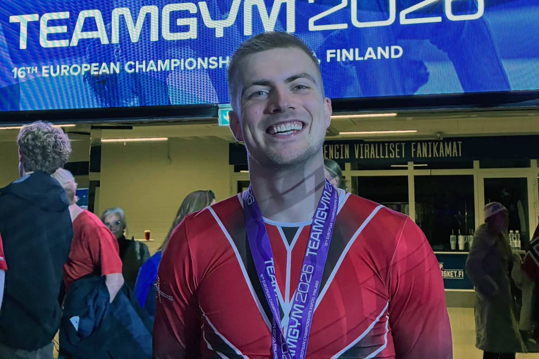 Peder-Andreas Nerup henter sin femte guldmedalje ved EM i TeamGym