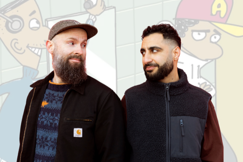 Mikkel Straarup Møller og Babak Vakili kan du møde på Næstved Bibliotek torsdag. Foto: Lea Meilandt