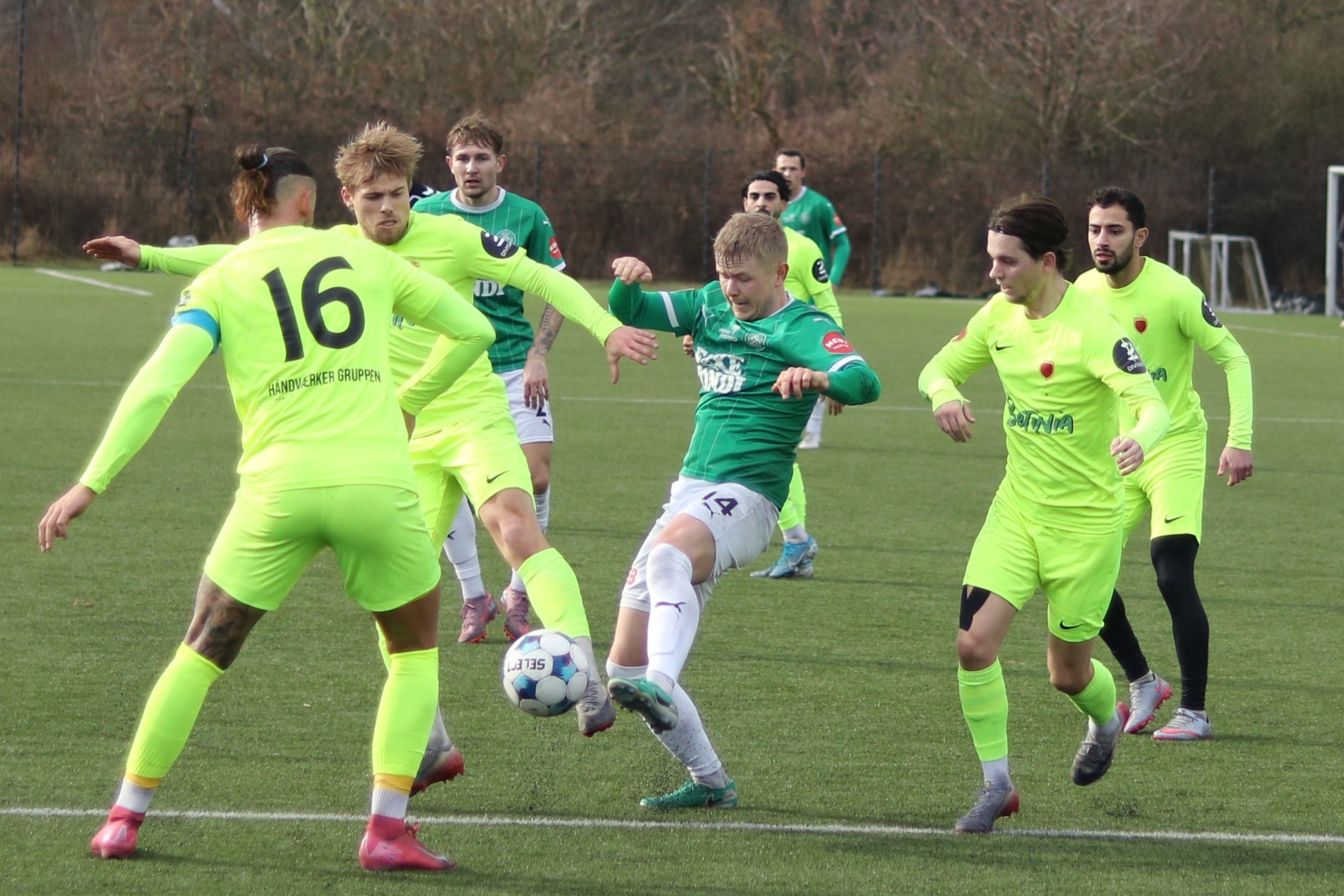 Mathias Kisum var involveret meget mod Ishøj. Foto: John Ringstrøm