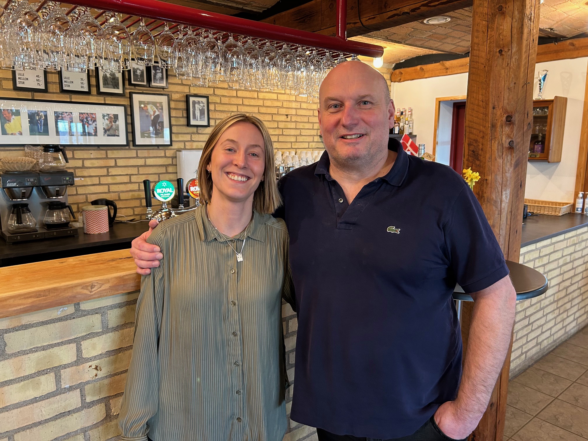 Amalie Tiedt og Anders Nordahl er det nye forpagterpar i Næstved Golfklubs restaurant Fjord. Foto: John Ringstrøm