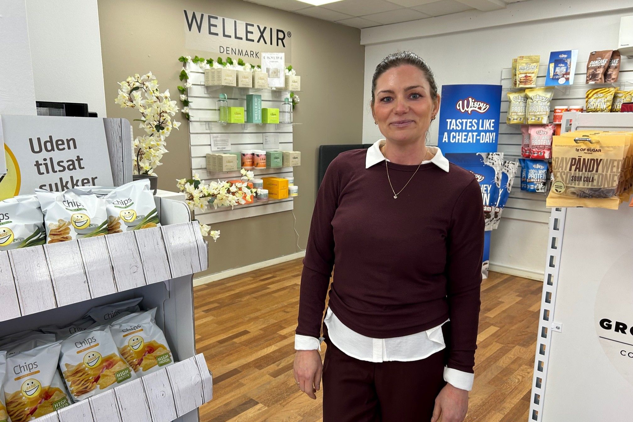 Christina Bhatti har nøje udvalgte produkter i butikken.. Foto: John Ringstrøm