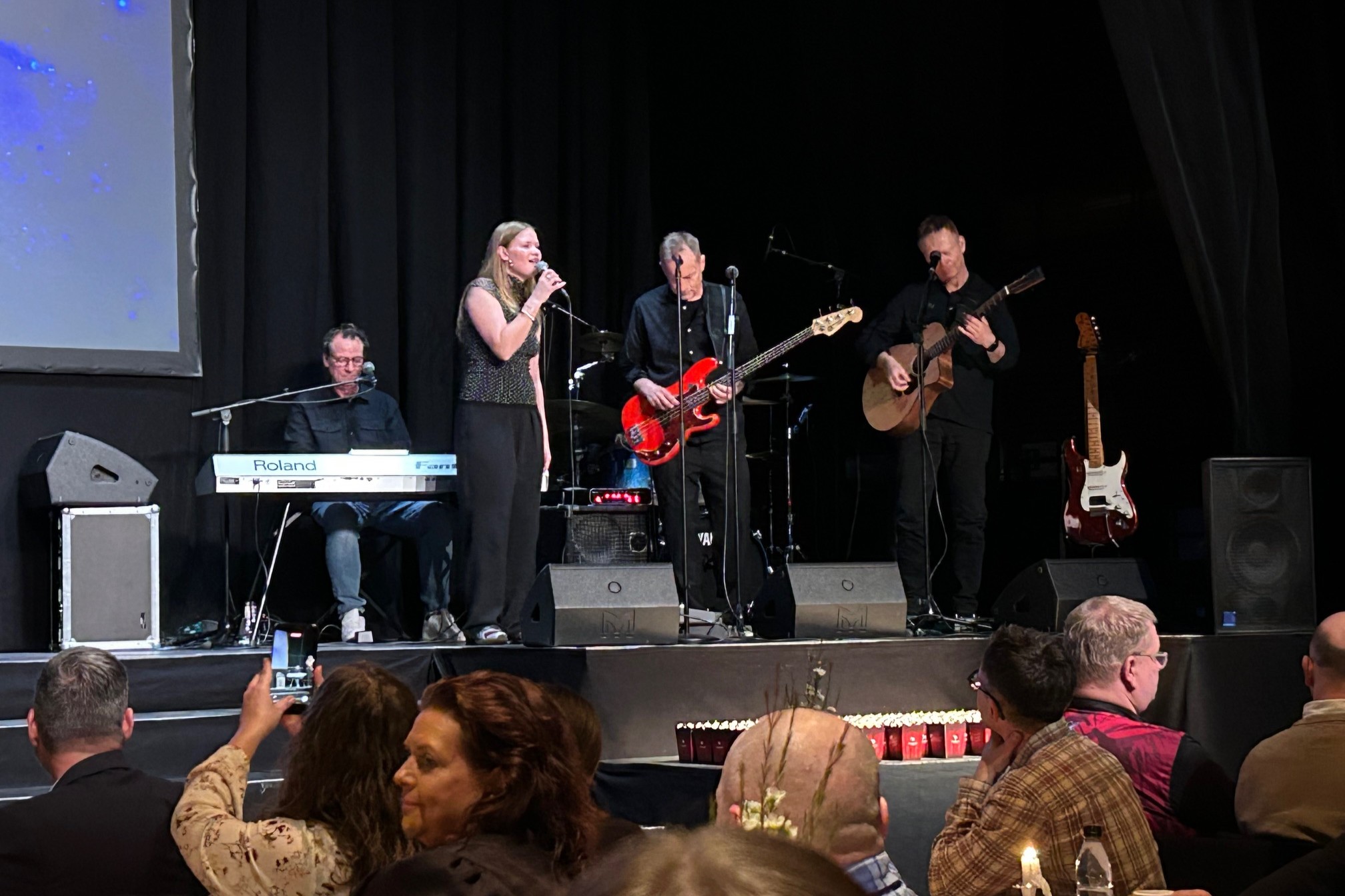 Bandet Mayday med Vigga Bentz i forgrunden. Foto: John Ringstrøm