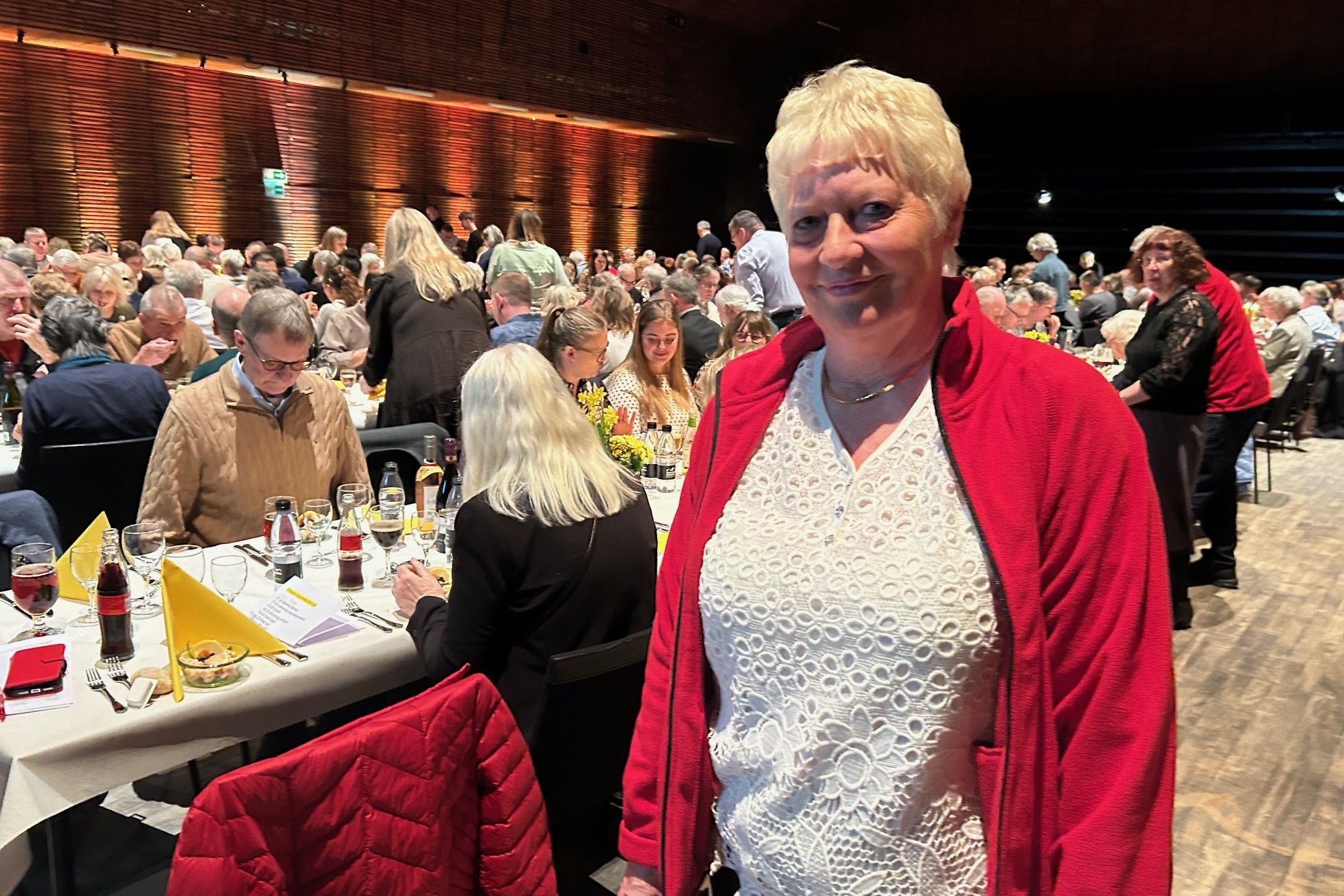 Lisa Petersen glæder sig over, at der var rekordtilmelding til en jubilarfest. Foto: John Ringstrøm