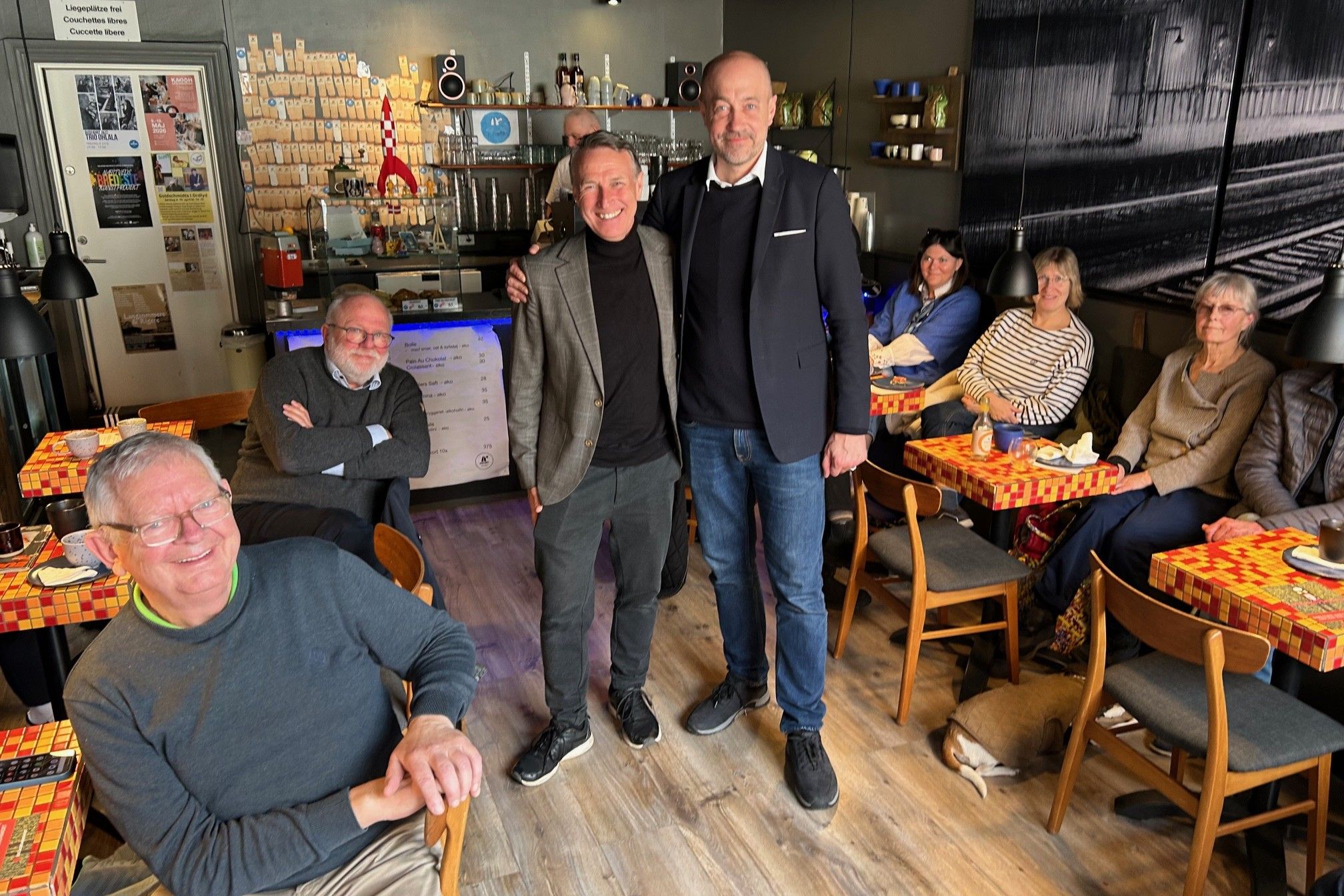 Carsten Rasmussen og Magnus Heunicke stod side om side på Ausfahrt. Foto: John Ringstrøm