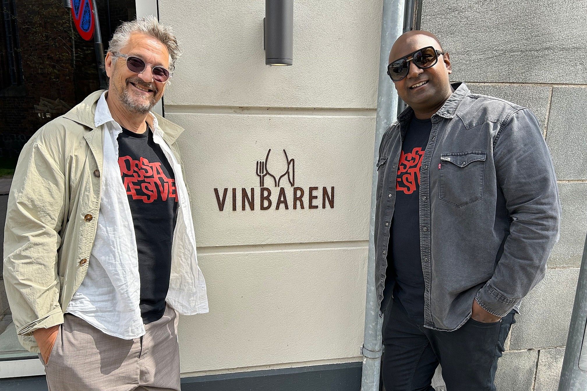 Jens Ulrik Simonsen og Morten Brorsen-Riis står bag Bossa Næstved. I år er Vinbaren ét af de steder, hvor du kan høre musik.  Foto: John Ringstrøm