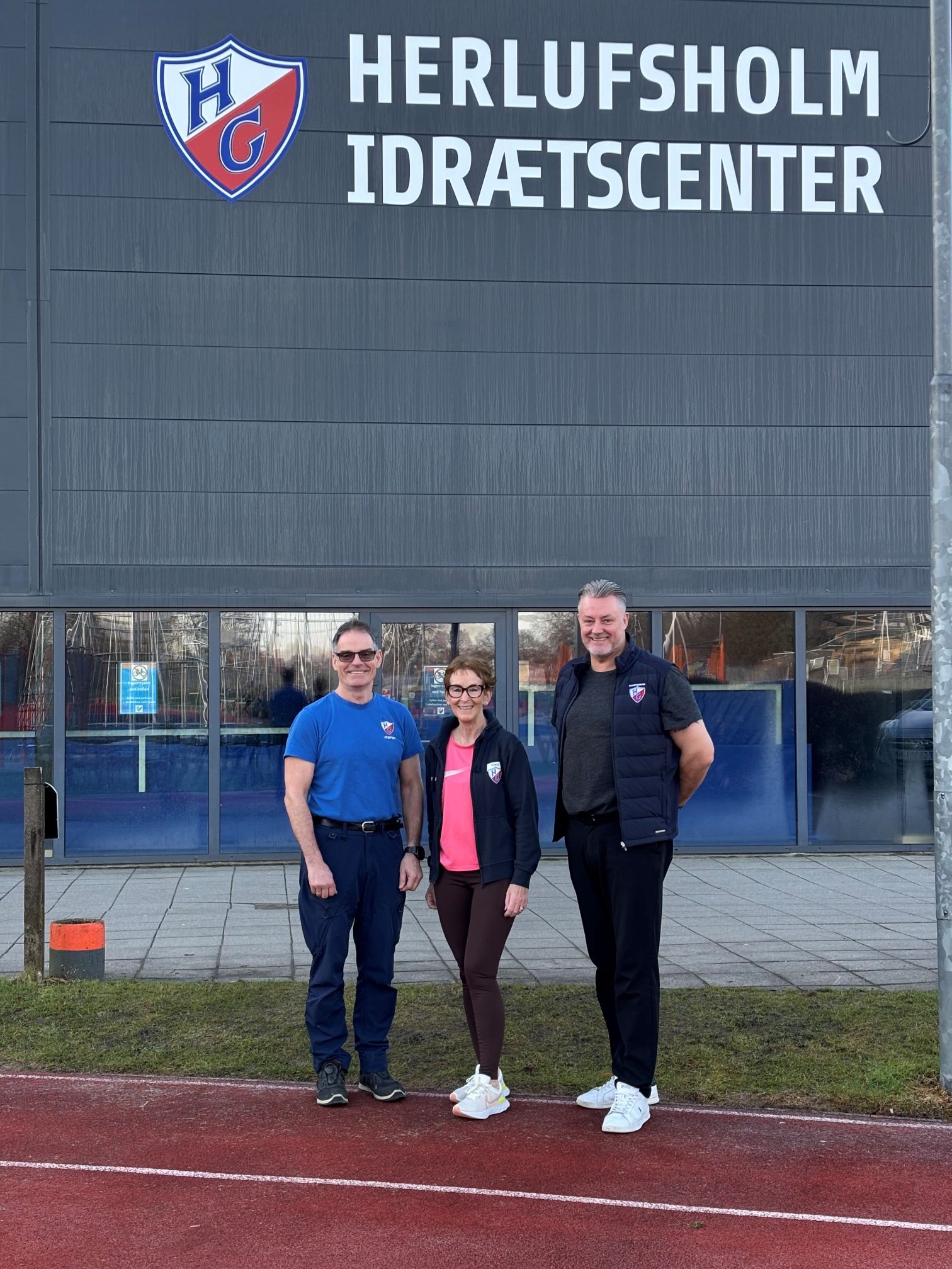 Jesper Jørgensen, Pia Knorr og Jesper Cartey er klar til en ny periode i Herlufsholm Idrætscenter. Foto: Privat