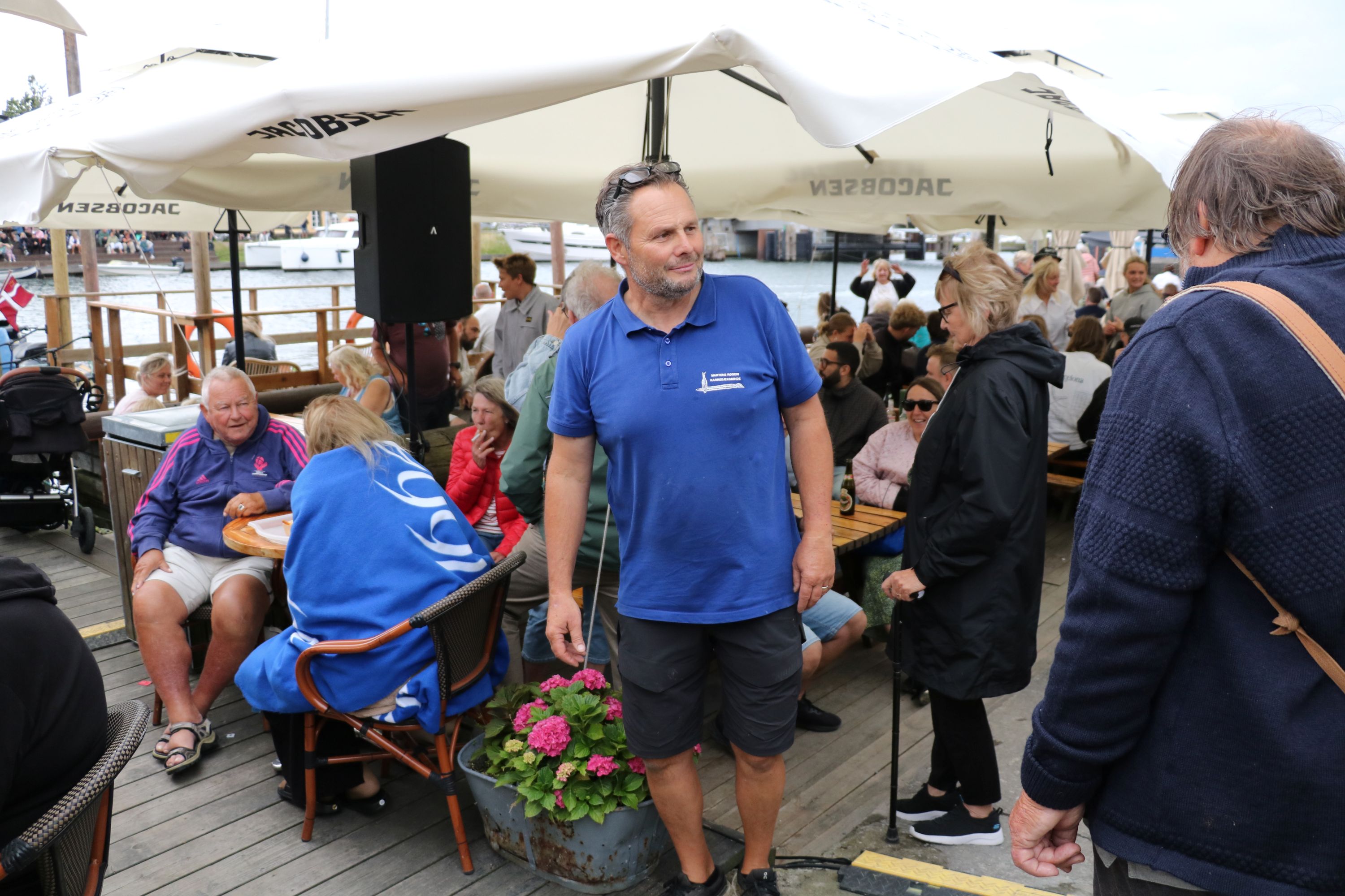 Bo Graumanns hyggelige fiskerestaurant, Martens Røgeri, byder på Agersøbandet 27. juni. Foto: John Ringstrøm