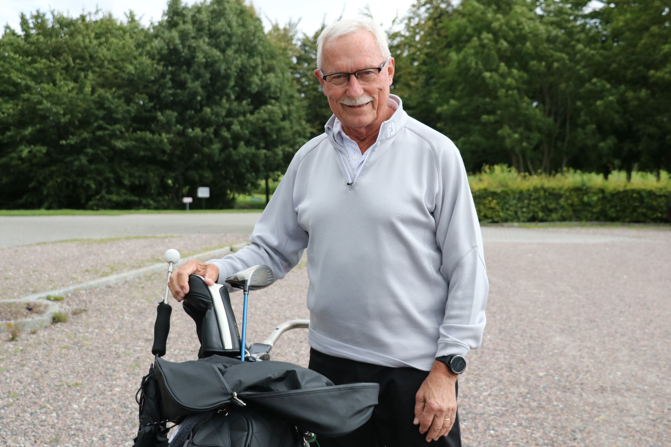 Pauli Seerup fra Næstved Golfklub er europamester for +75-årige. Foto: John Ringstrøm