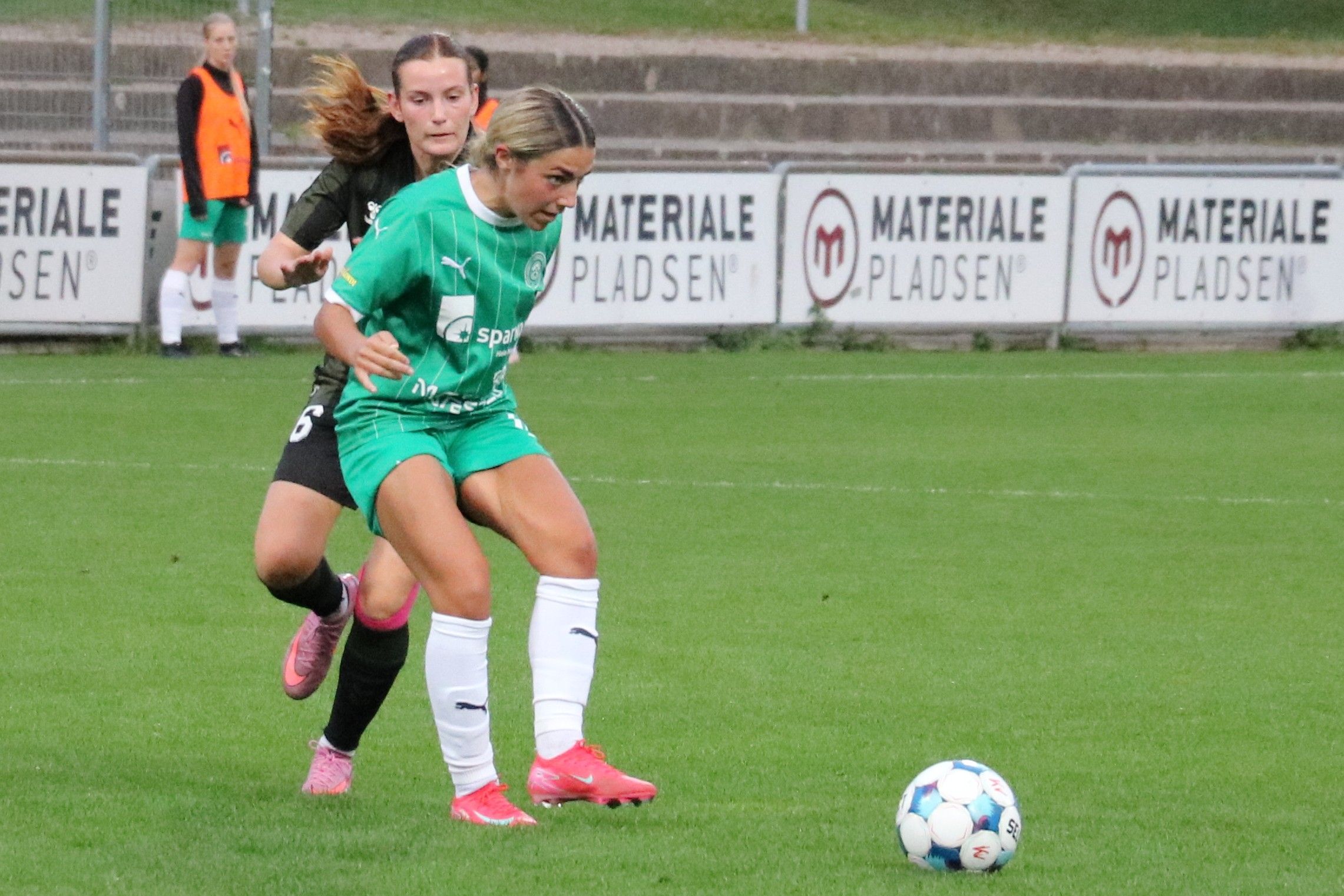 Melissa Martinez og holdkammeraterne tog en flot sejr over B.93. Her er hun i aktion fra en tidligere kamp. Foto: John Ringstrøm