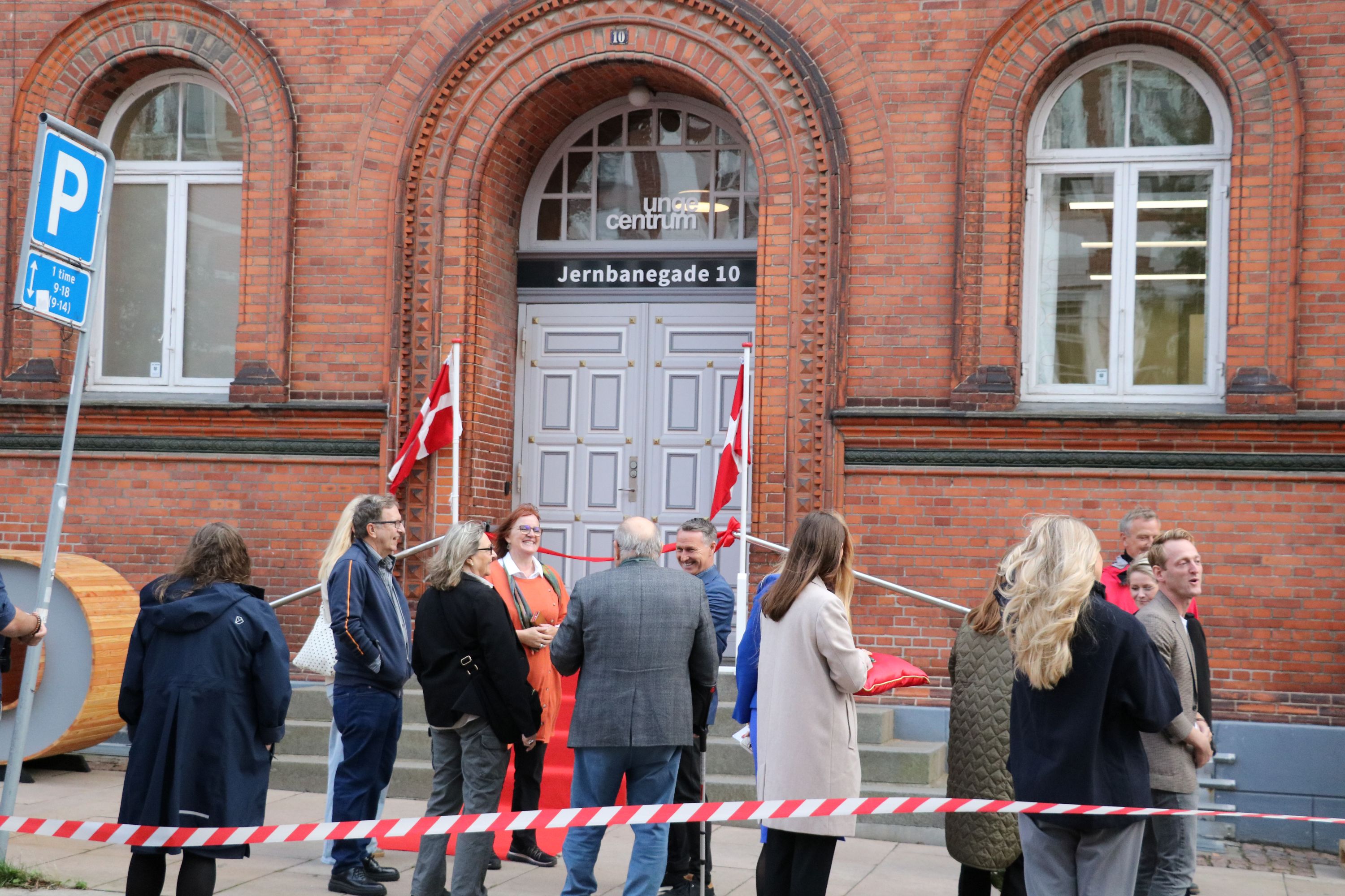 UngeCentrum i den gamle tekniske skole i Jernbanegade blev indviet torsdag i sidste uge. Foto: John Ringstrøm