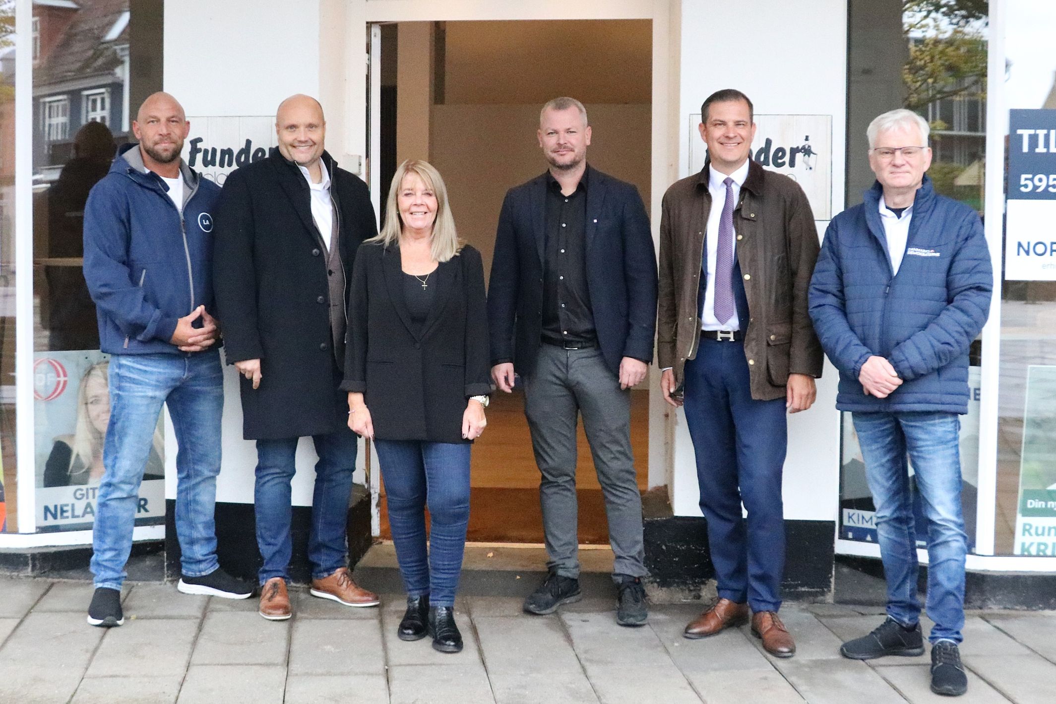 De seks spidskandidater på højrefløjen. Fra venstre Kasper Schneider (LA)