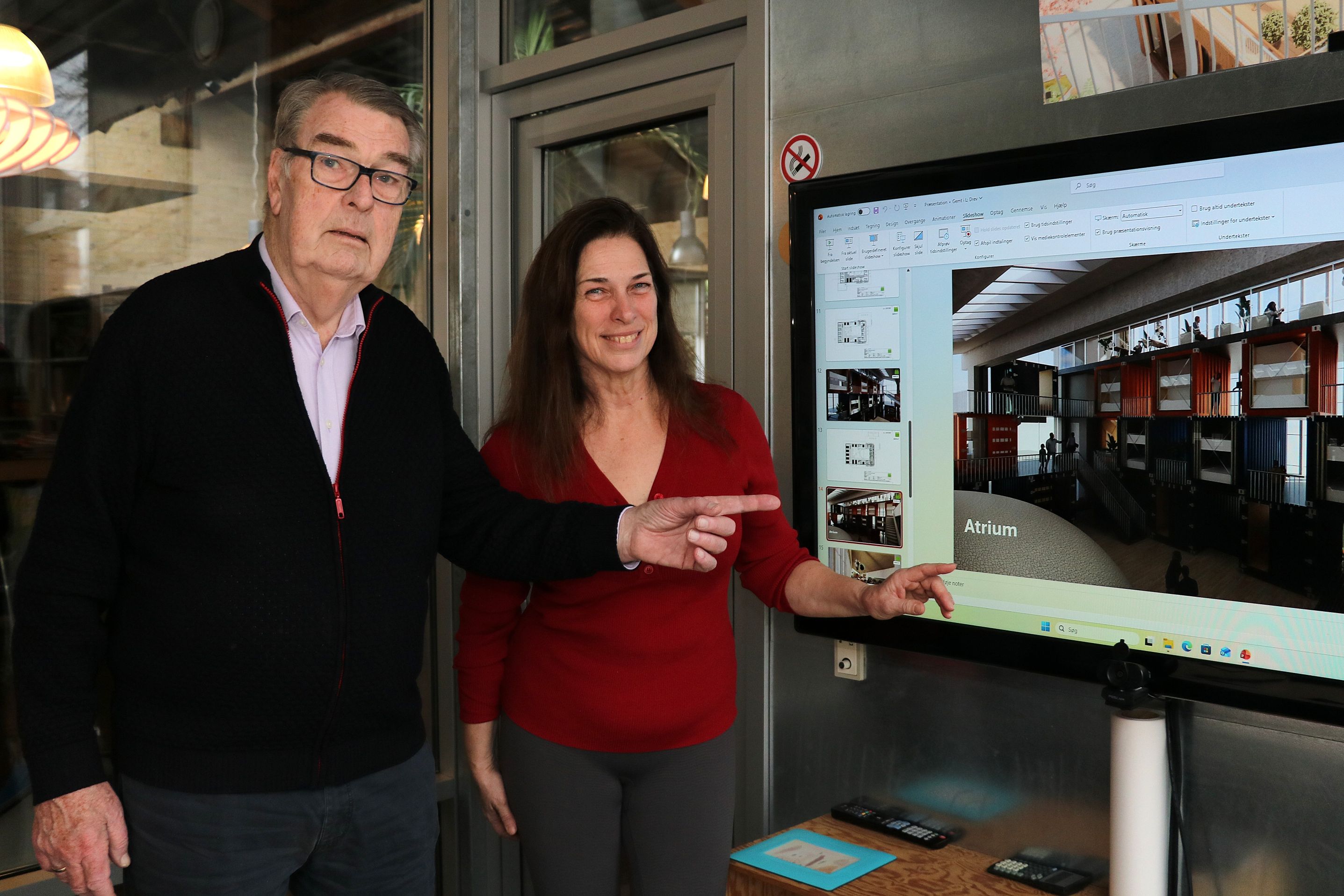 Hans Henrik Knudsen og Birgit Rasmussen fik ikke held med deres projekt om et hostel i svømmehallen. Foto: John Ringstrøm