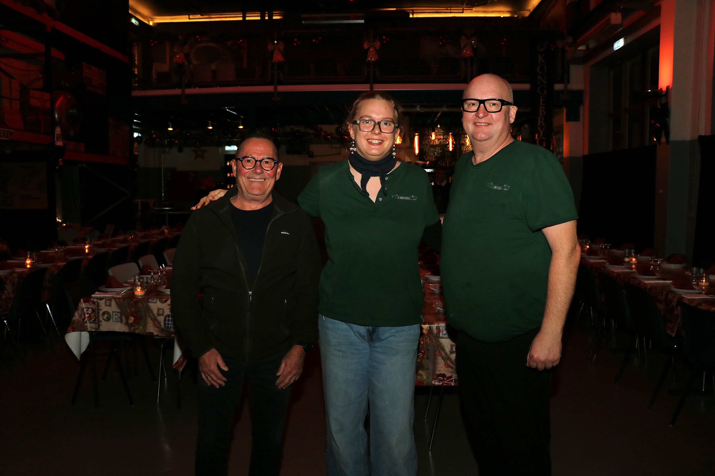 Benny Pedersen, Maja Bach og Ernst Bach glæder sig til at se en masse mennesker på Kongebryg. Foto: John Ringstrøm