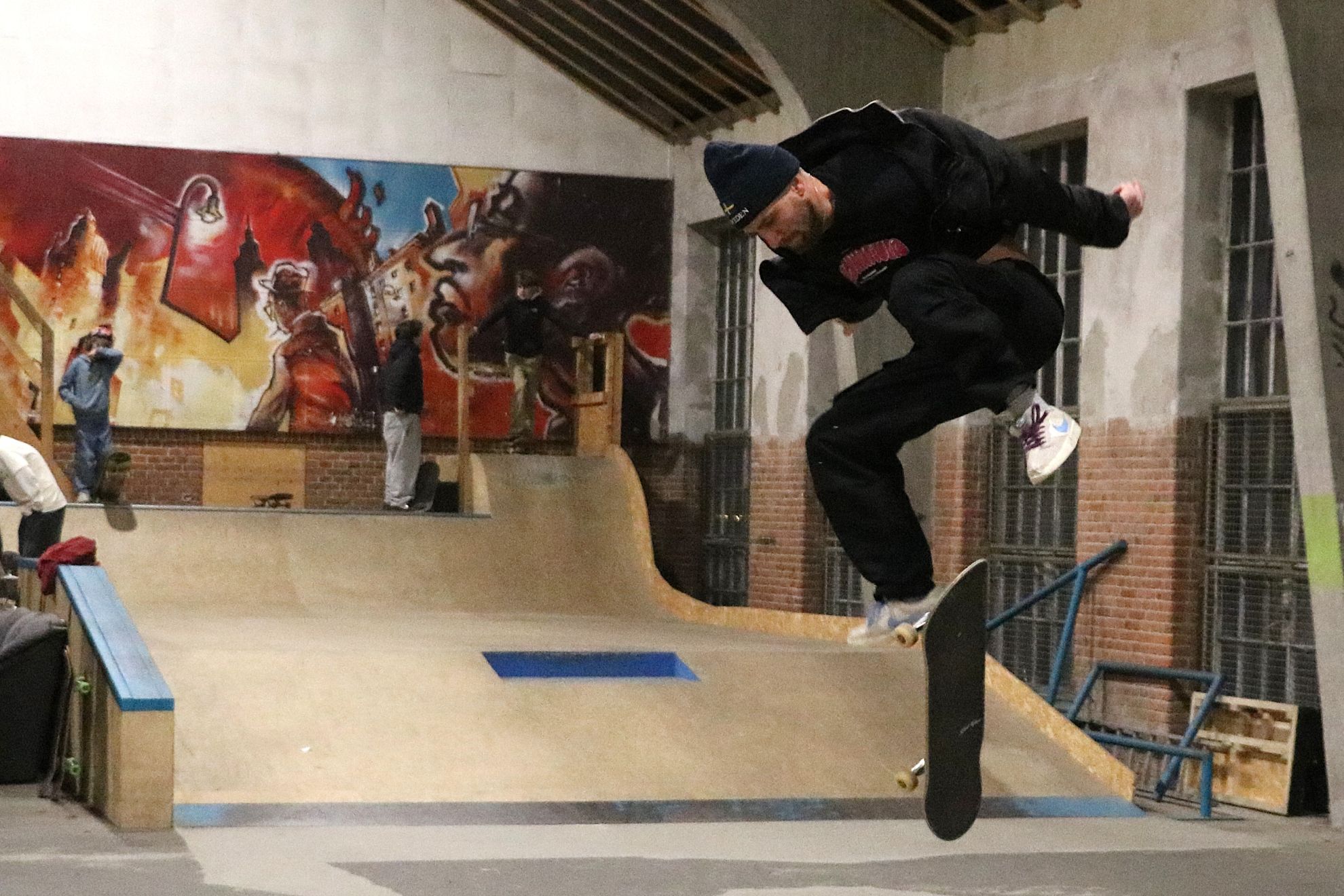 En af de rigtig dygtige skatere giver prøver på sin kunnen. Foto: John Ringstrøm