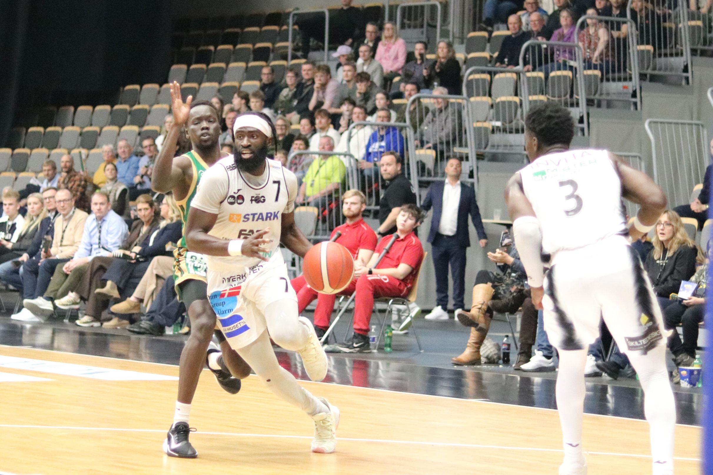 Anfører David Jean-Baptiste blev topscorer mod Vejen. Foto: John Ringstrøm