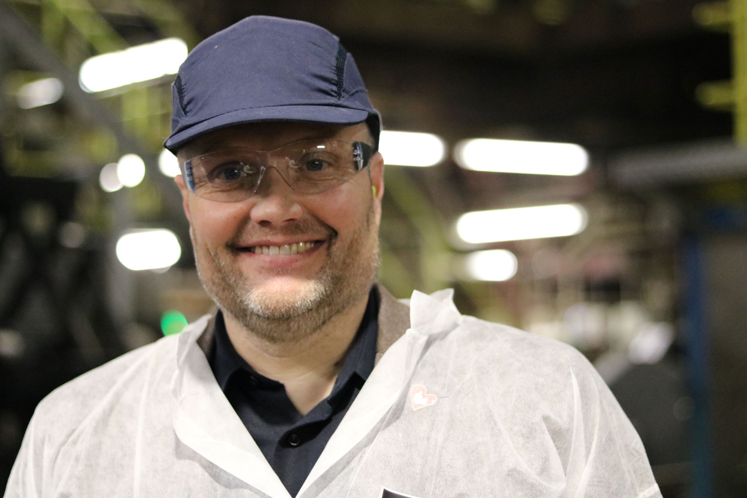 Næstveds nye borgmester, Kenneth Sørensen (V), havde også taget udstyret på, og var på byens vegne med til at tale for en tværmotorvej. Foto: John Ringstrøm