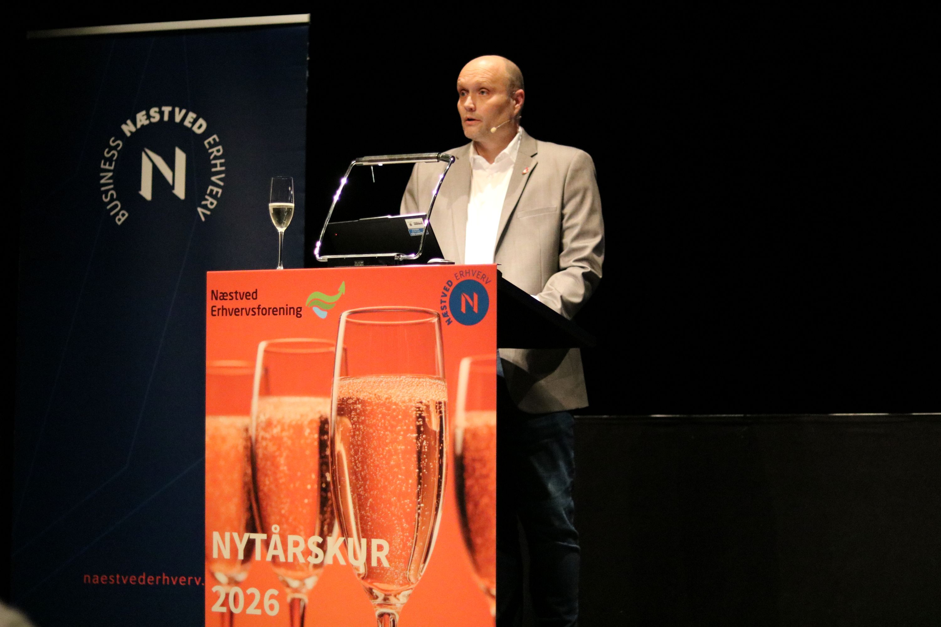 Næstveds borgmester Kenneth Sørensen glæder sig over, at Næstved Kommune er gået frem på flere parametre i DI's tilfredshedsmåling. Foto: John Ringstrøm