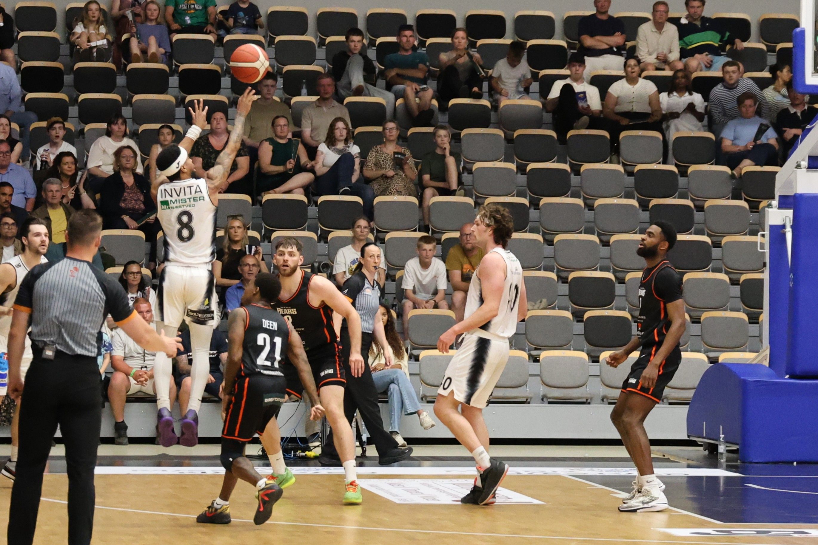 Tyler Harris var varm, men trods 34 point fra ham kunne Team FOG Næstved ikke vinde 4. DM-finale. Foto: John Ringstrøm