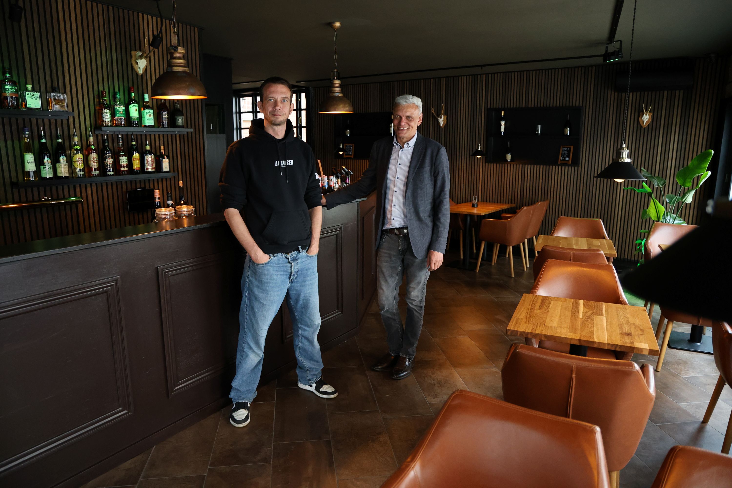 Den tidligere vinbar, Da Vini, skal nu være "Gårdstuen", hvor der primært serveres øl. Men der er stadig vin i kælderen. Foto: John Ringstrøm