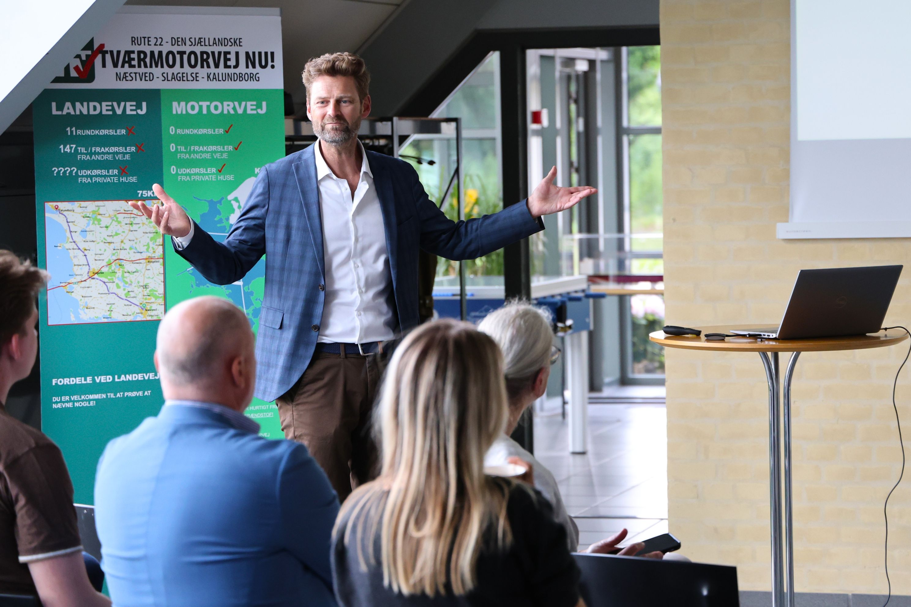 Rasmus Holst-Sørensen var tovholder på dialogmødet om den sjællandske Tværmotorvej. Foto: John Ringstrøm