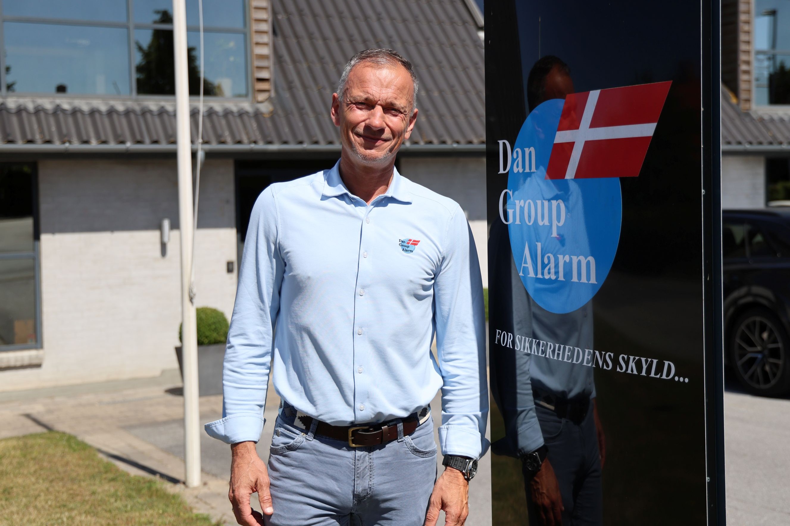 Claus Rasmussen startede op i det små for 26 år siden og har siden bygget Dan Group Alarm Syd op til en millionvirksomhed. Foto: John RIngstrøm