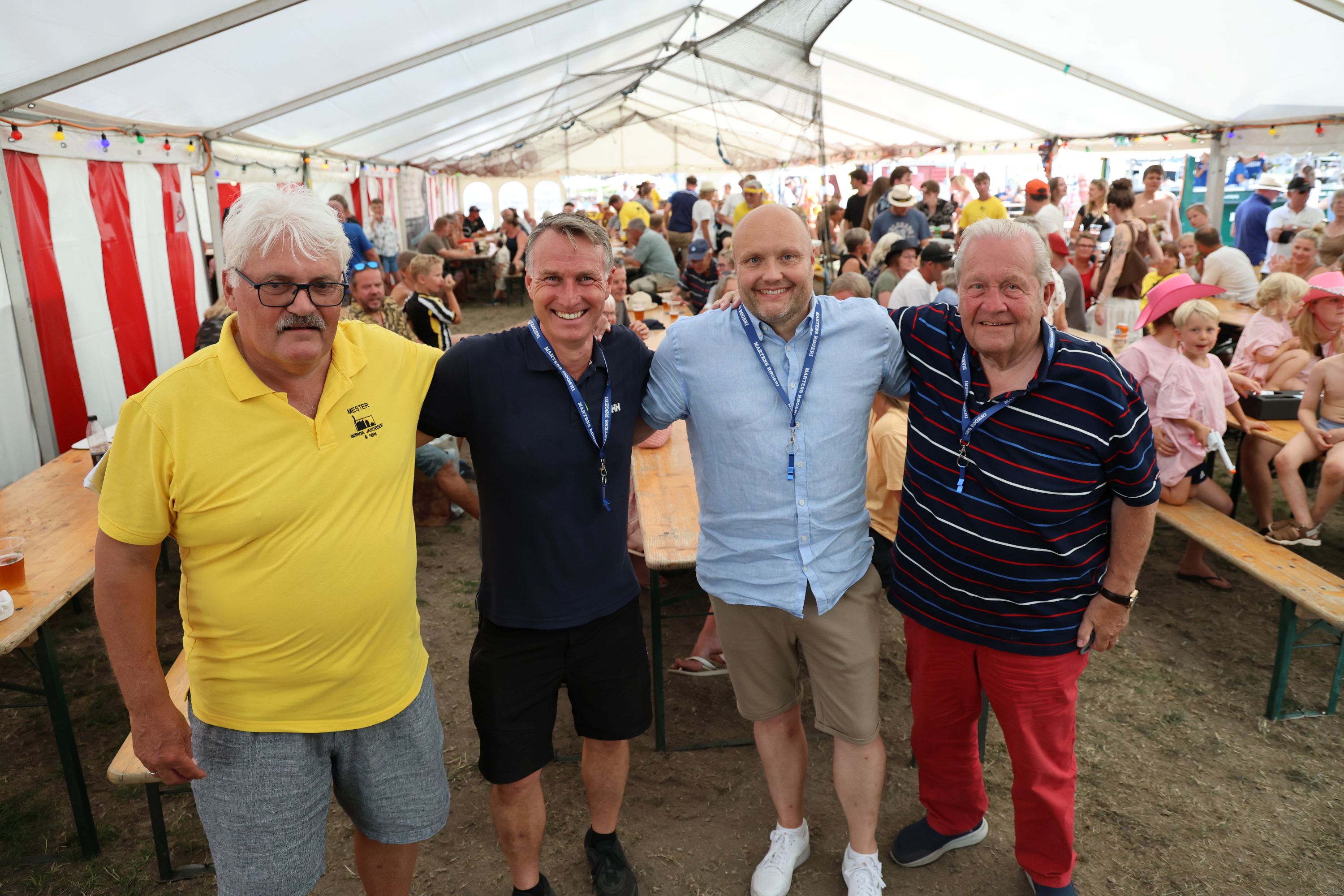 Dommerpanet består af Peter Jakobsen (t.v.), Carsten Rasmussen, Kenneth Sørensen og Svend Erik Hovmand. Foto: John Ringstrøm