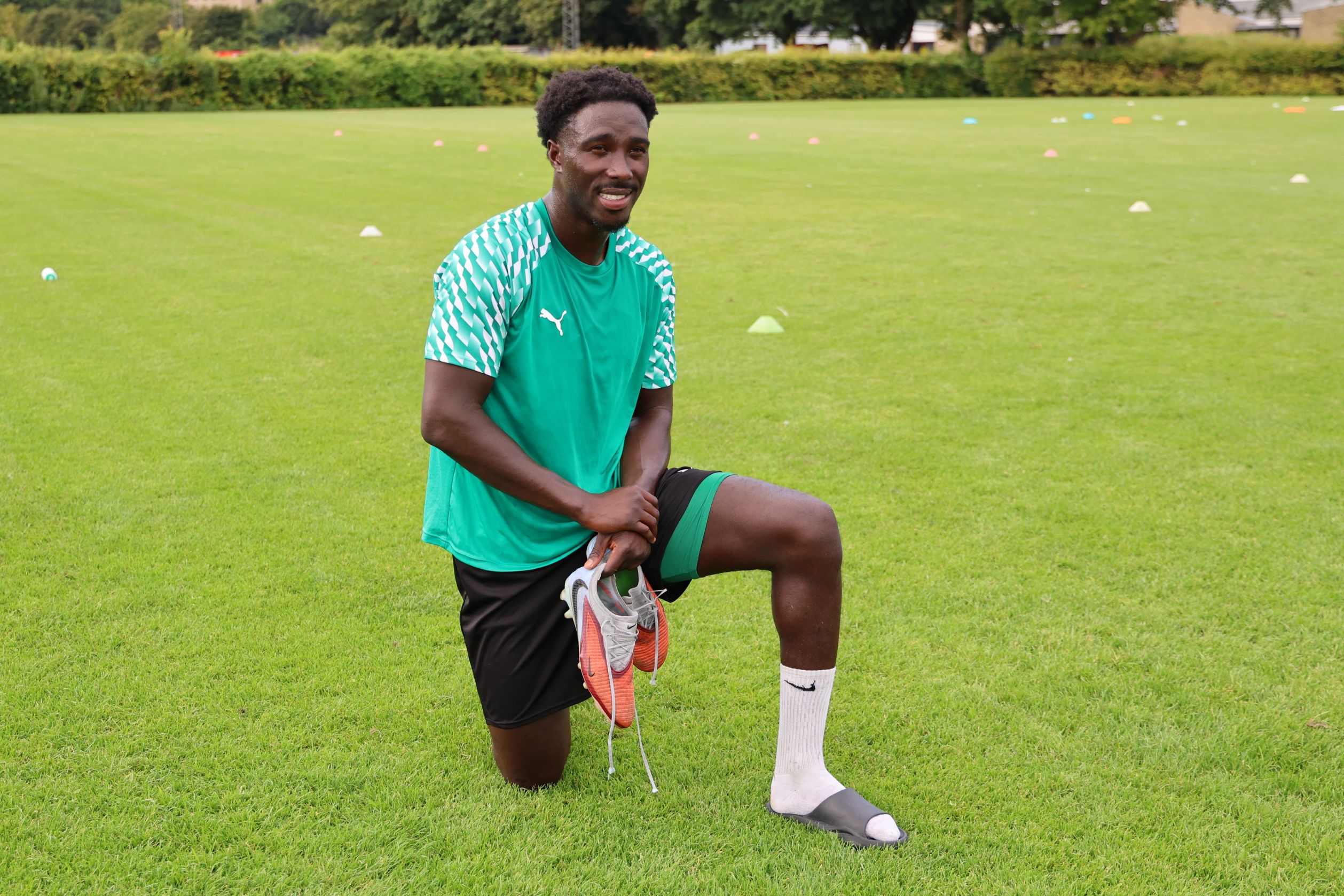 Justin Shaibu kan gå hen og blive en spændende spiller for Næstved i den kommende sæson. Foto: John Ringstrøm