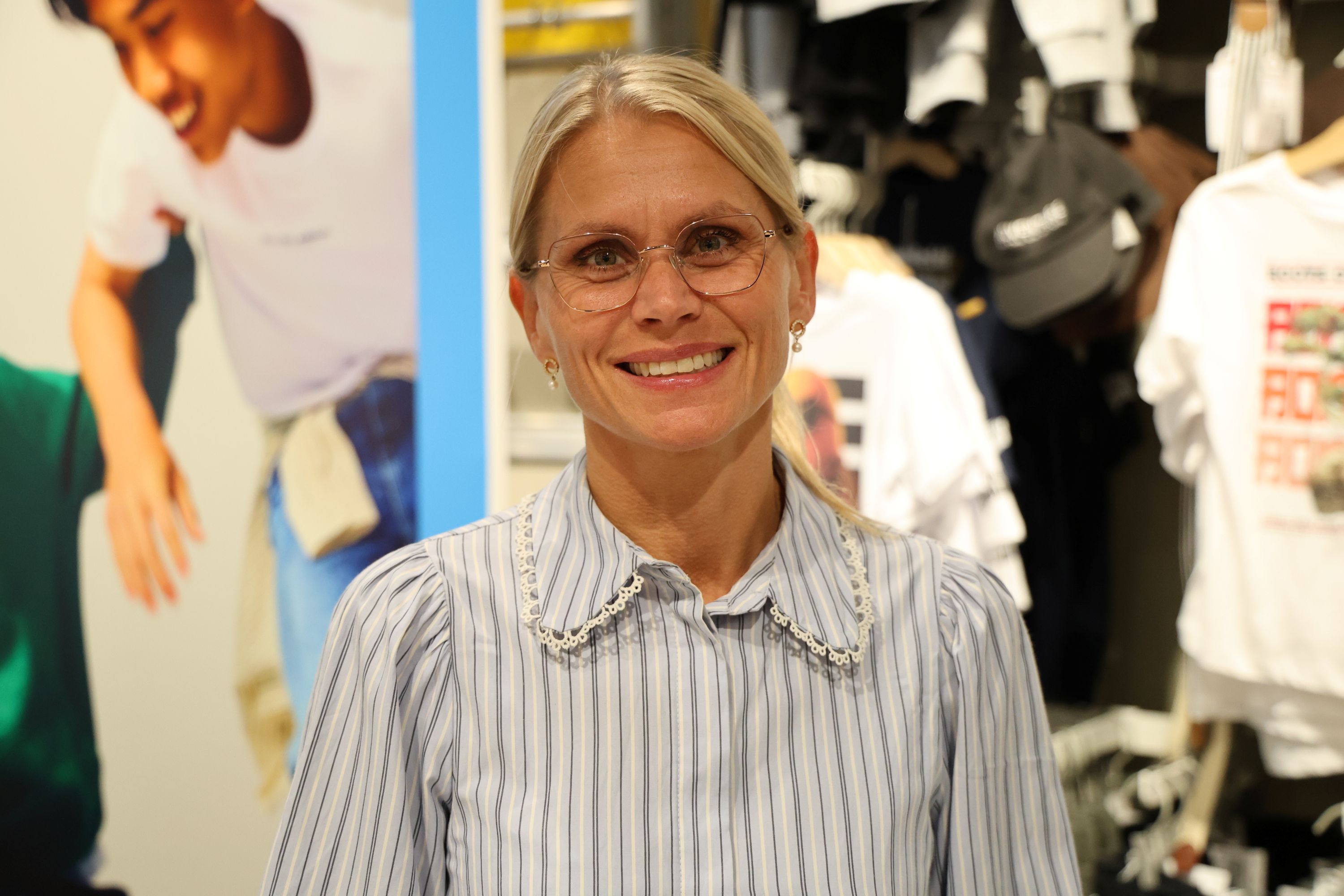 Malene Andreasen har været længere i Name it, end butikken har ligget i Næstved Storcenter. Foto: John Ringstrøm