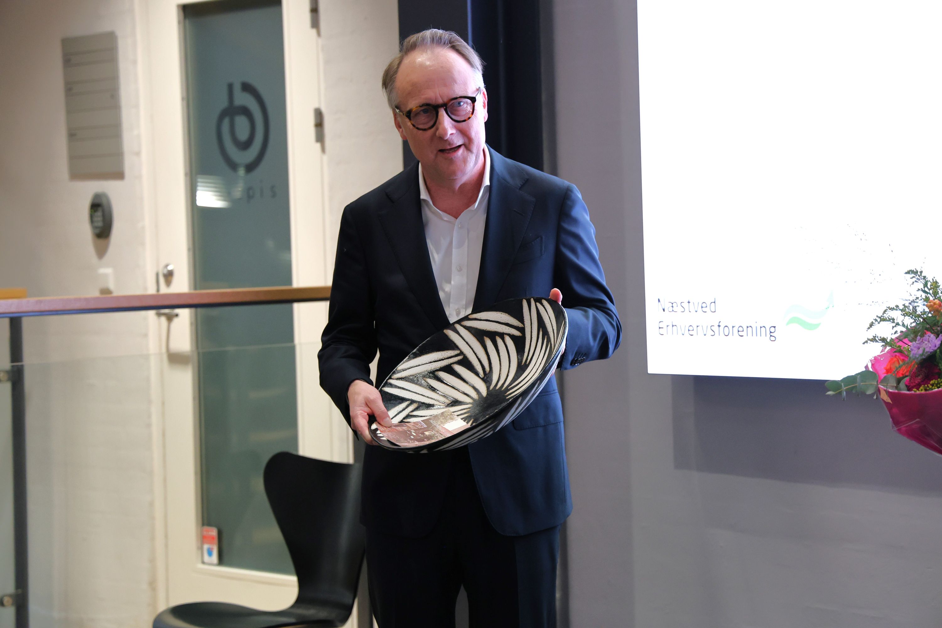 Novenco's administrerende direktør, Lars Erik Knaack, modtog prisen sammen med tre kolleger. Foto: John Ringstrøm