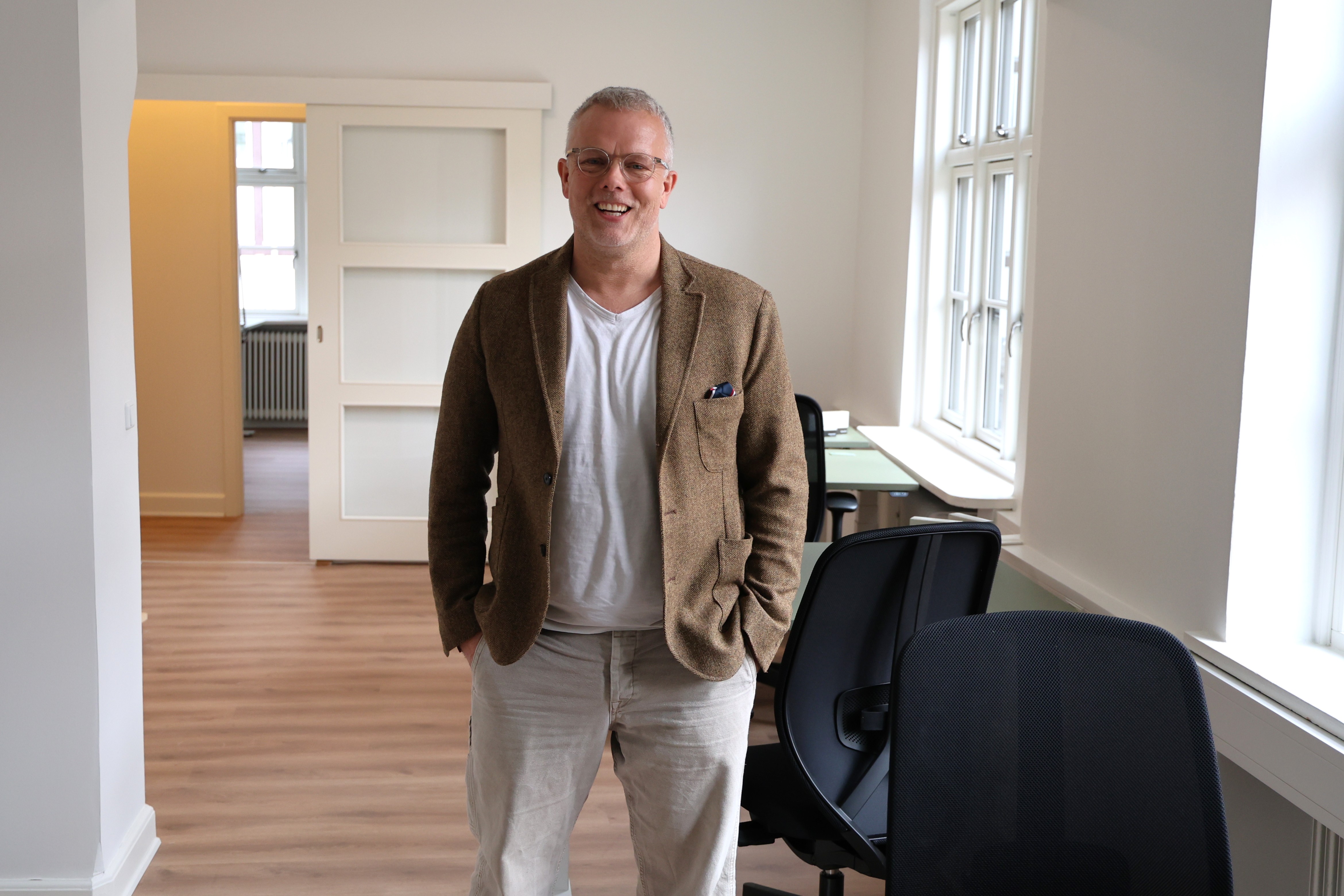 Preben Buckflash har skabt et kontorhus midt i byen. Foto: John Ringstrøm