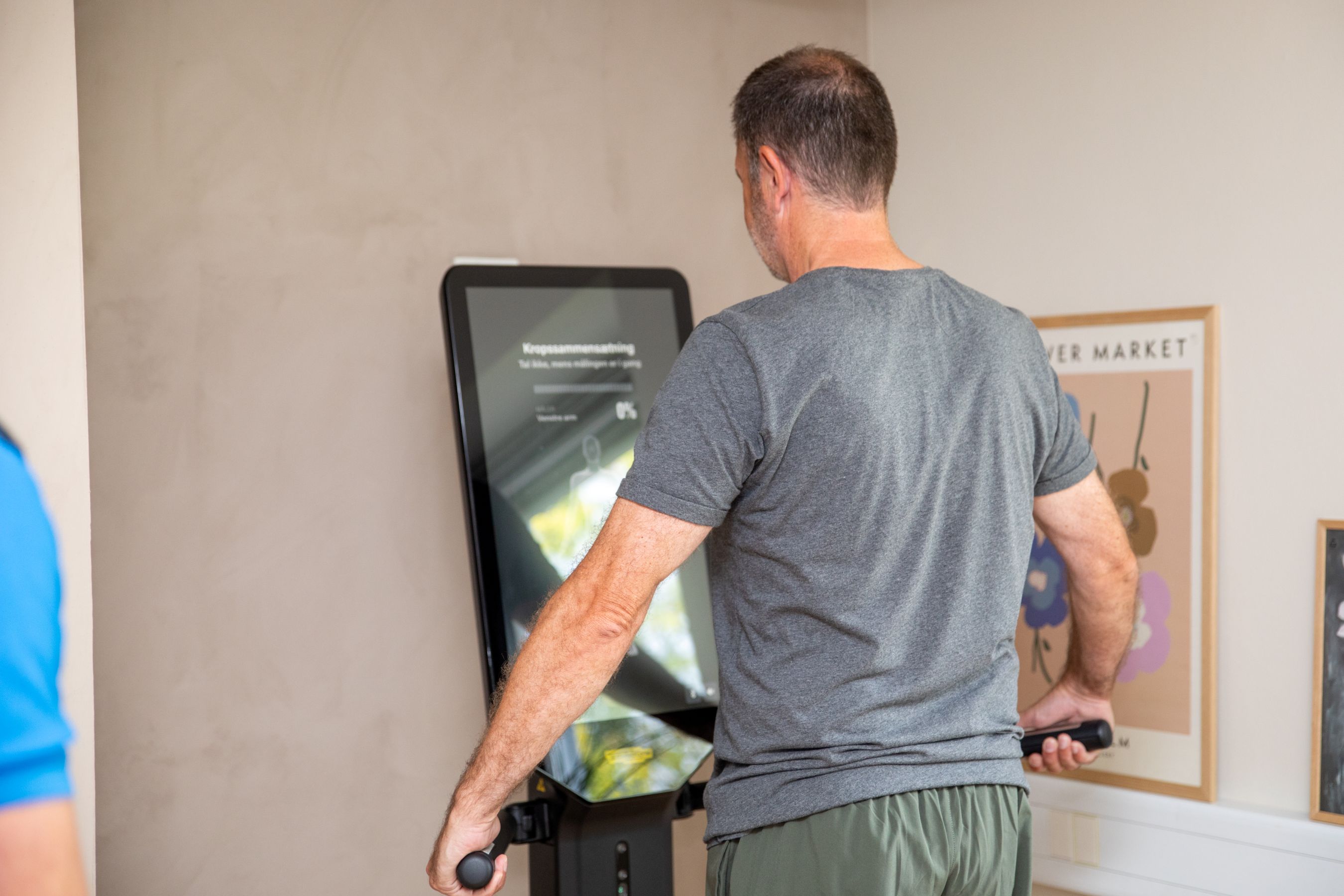 Check kan måle din fedtprocent, muskelmasse, intracellulære væske og meget andet. Foto: Næstved Rygcenter