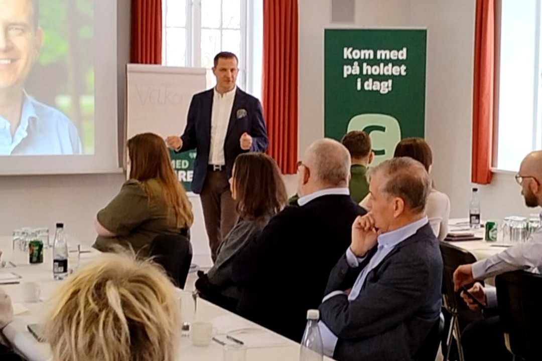 Rune Kristensen fortalte om kommunalvalget. Foto: Presse