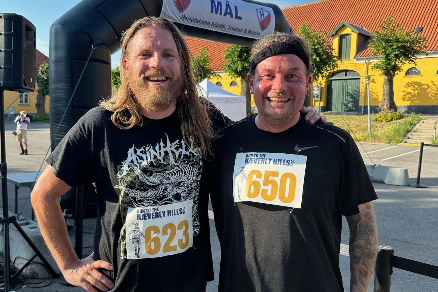Arrangørerne Morten Dam-Sørensen (t.v.) og Michael Hvolgaard Andersen fik sved på panden. Foto: Privat