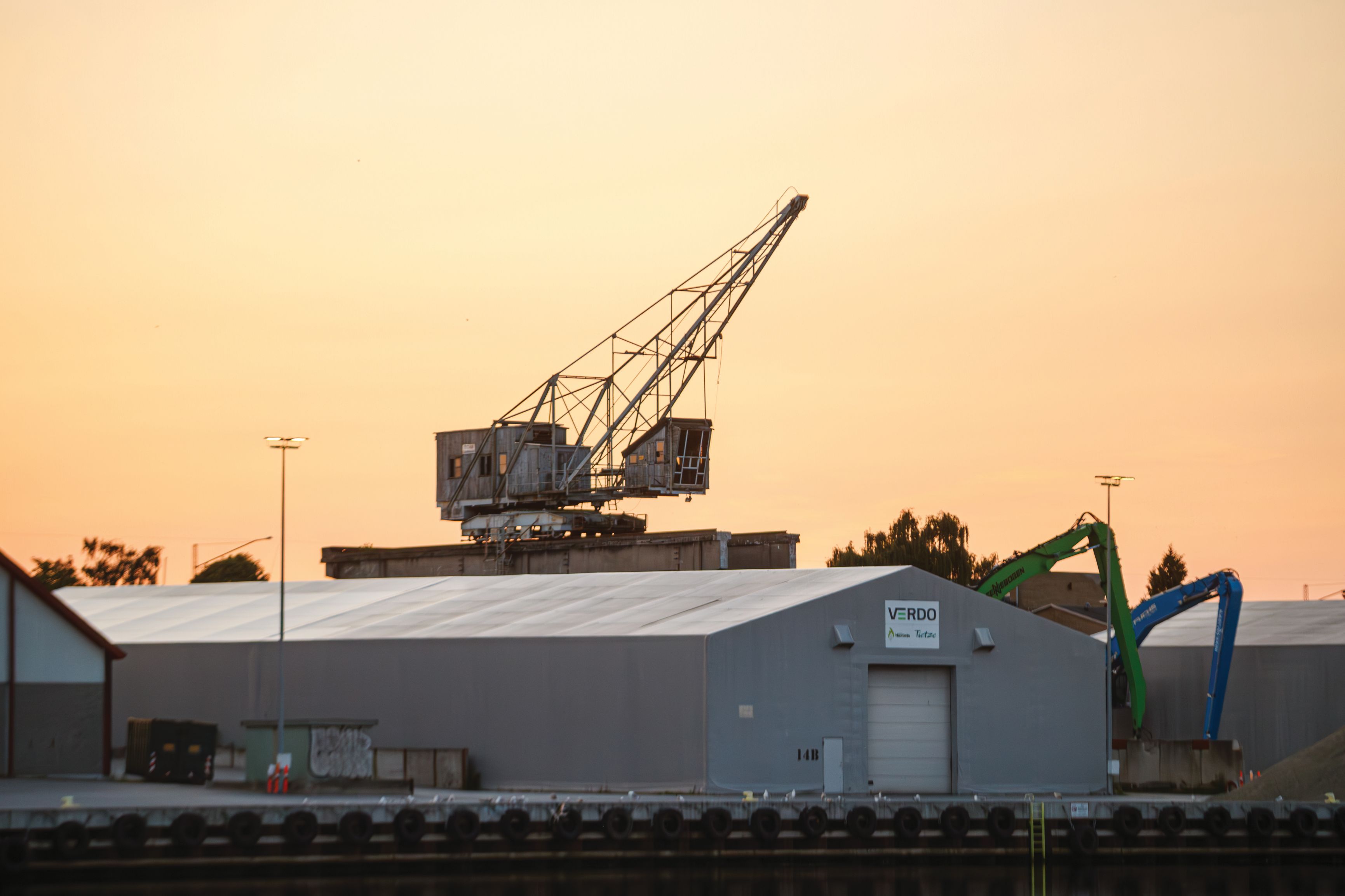 Kranen på Næstved Havn. Foto: Næstved Kommune