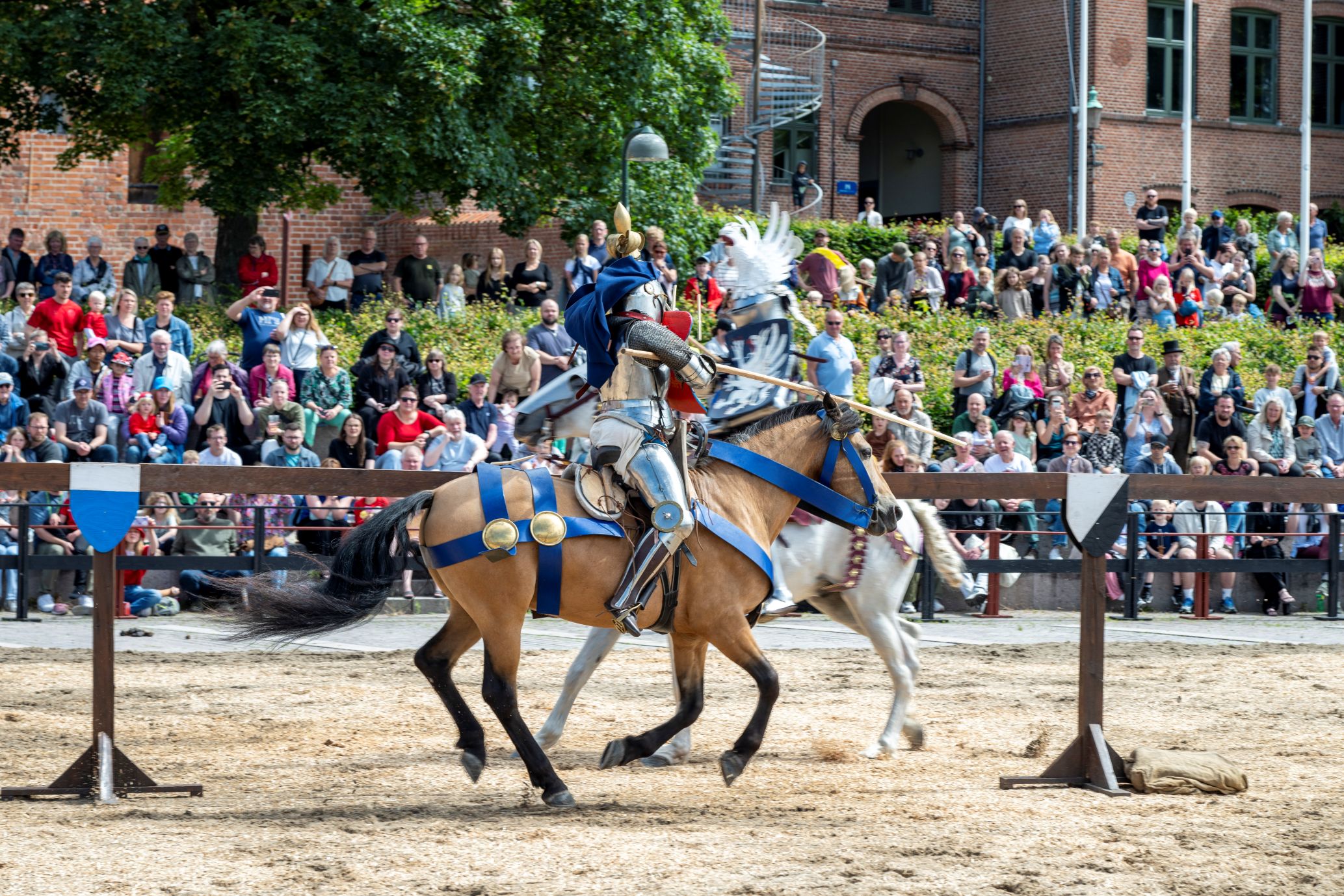 Der bliver gået til den ved ridder-turneringen som her fra sidste år. Foto: Næstved Søjler