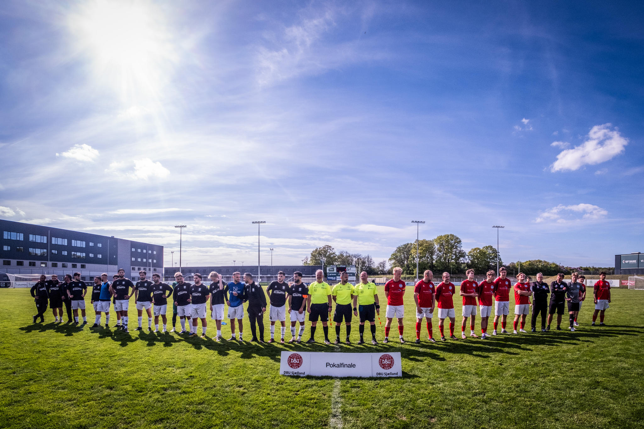 Flot vejr og flotte omgivelser til seriepokalfinalen. Foto: DBU Sjælland / Kim Matthäi Leland