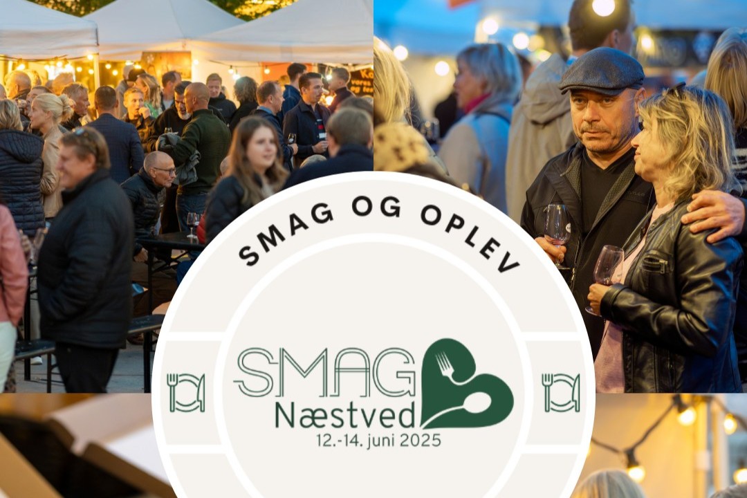 Næstved City arrangerer SMAG Næstved med alle mulige smagsoplevelser lørdag på torvet. Foto: Næstved City