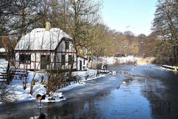 På den lange rute i Næstved By kommer man blandt andet forbi Slusehuset ved Susåen. Foto: Visit Sydsjælland og Møn