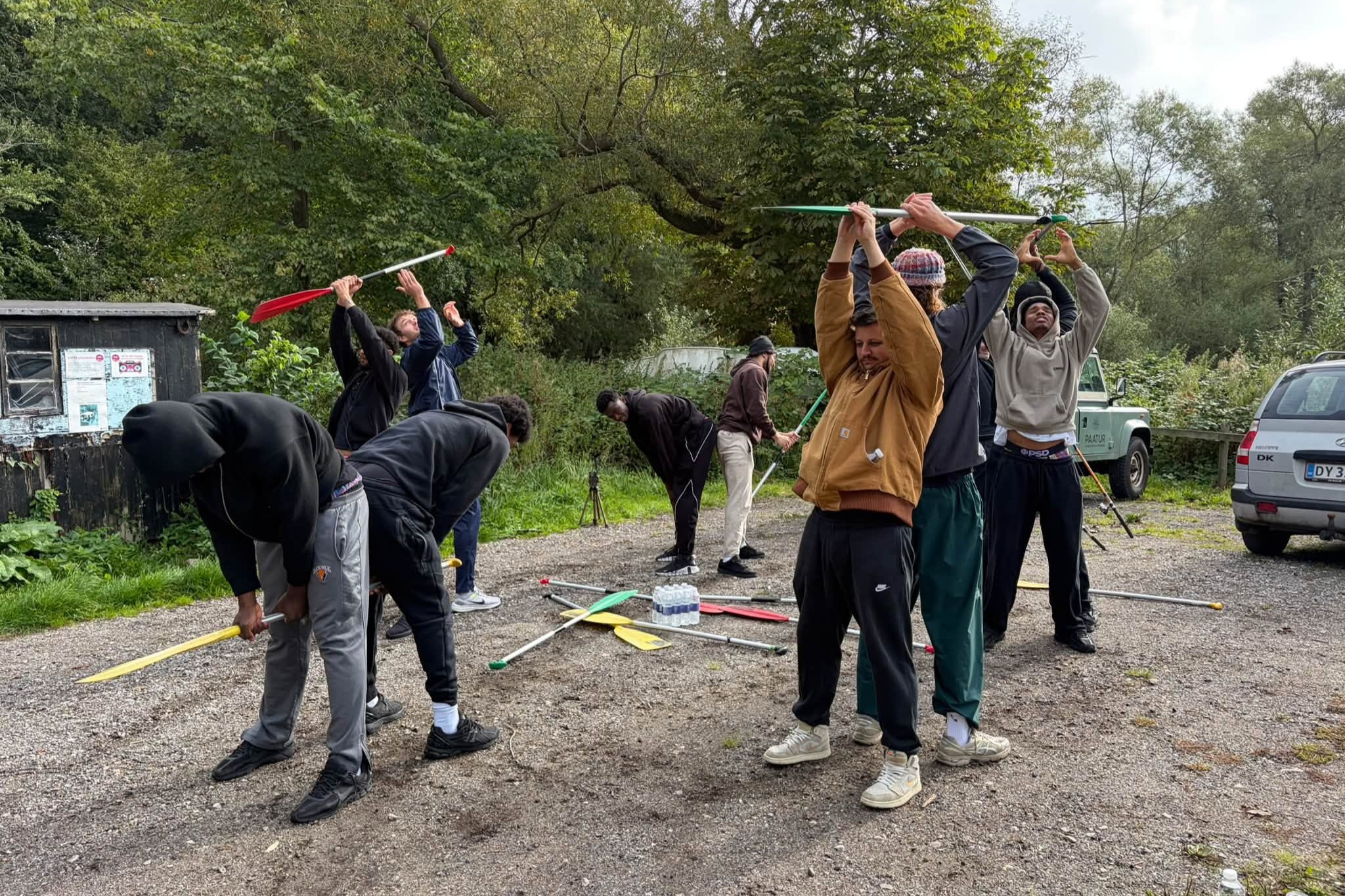 Der var også lidt koordinationstræning undervejs på teambuilding-dagen. Foto: Team FOG Næstved