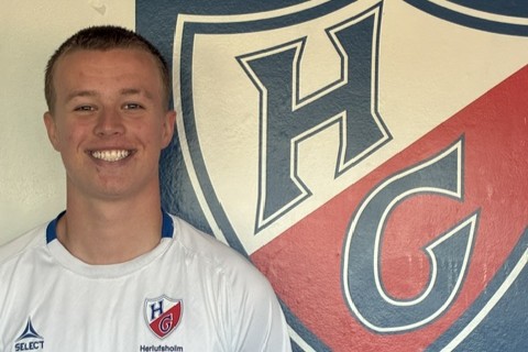 Det tidligere stortalent i Næstved, William Dam, har nu valgt at tørne ud for naboerne fra HG. Foto: HG Fodbold
