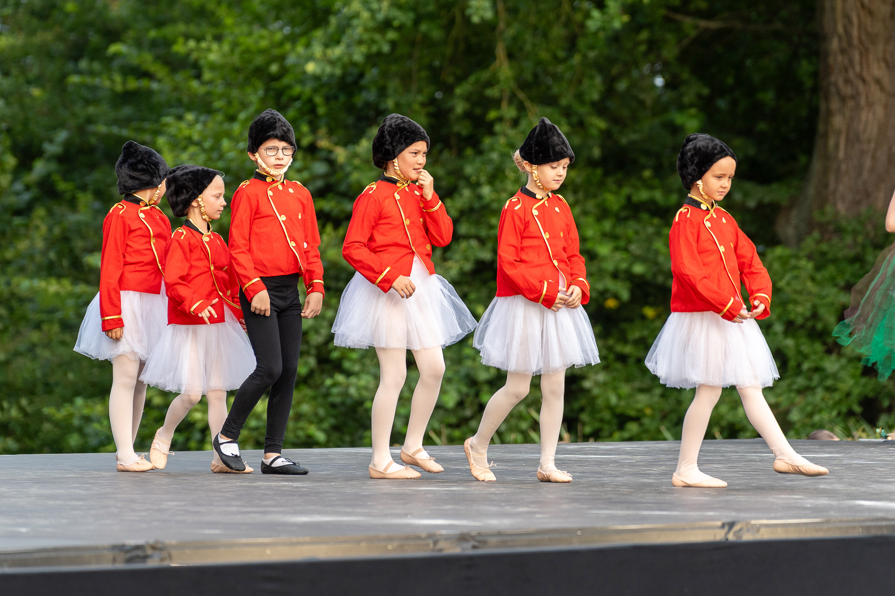 Børn fra Balletskolen i Næstved gjorde publikum glade. Foto: René Kongsgaard
