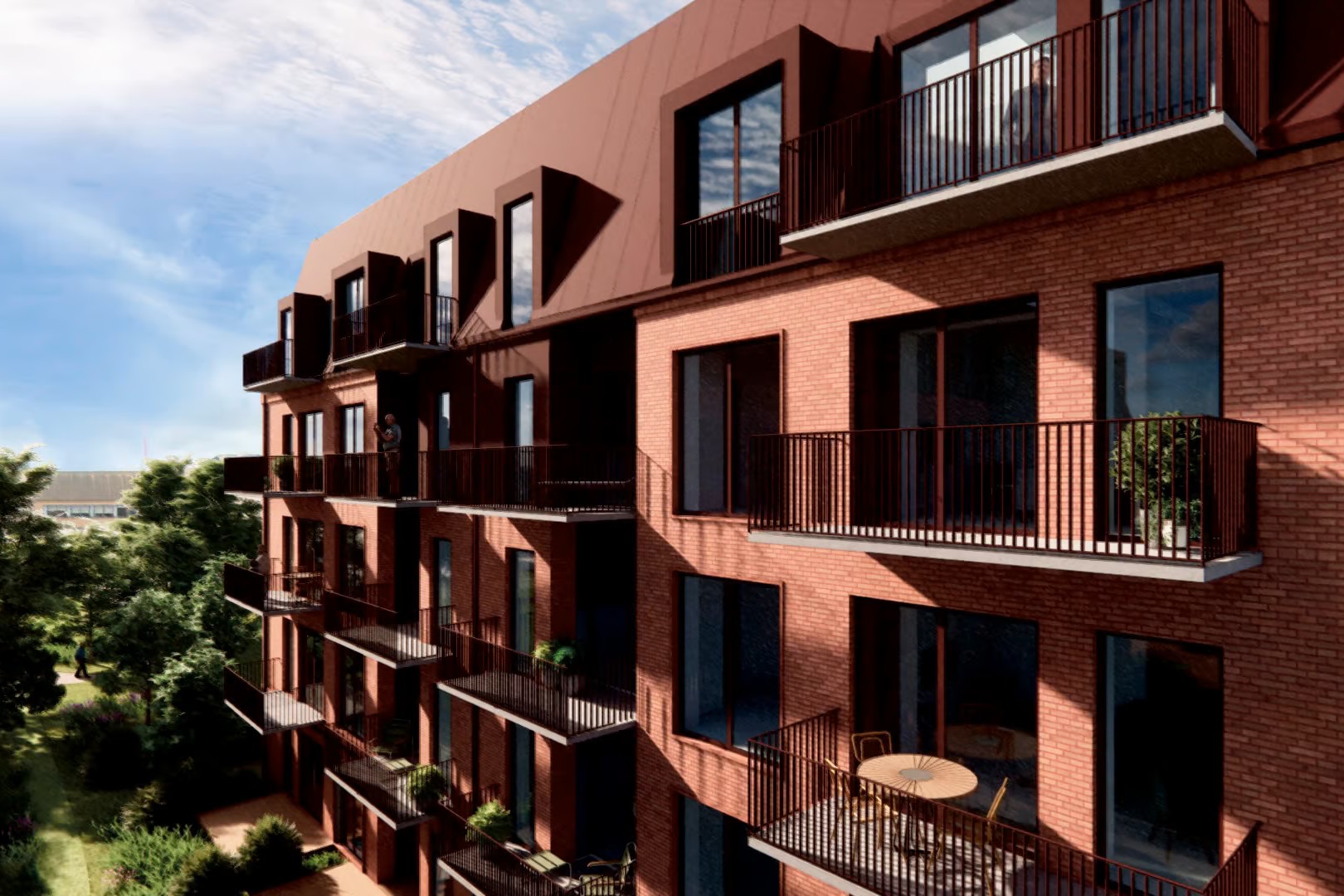 140 leje- og ejerboliger for alle altan eller terrasse. Foto: Rådmandshaven.dk