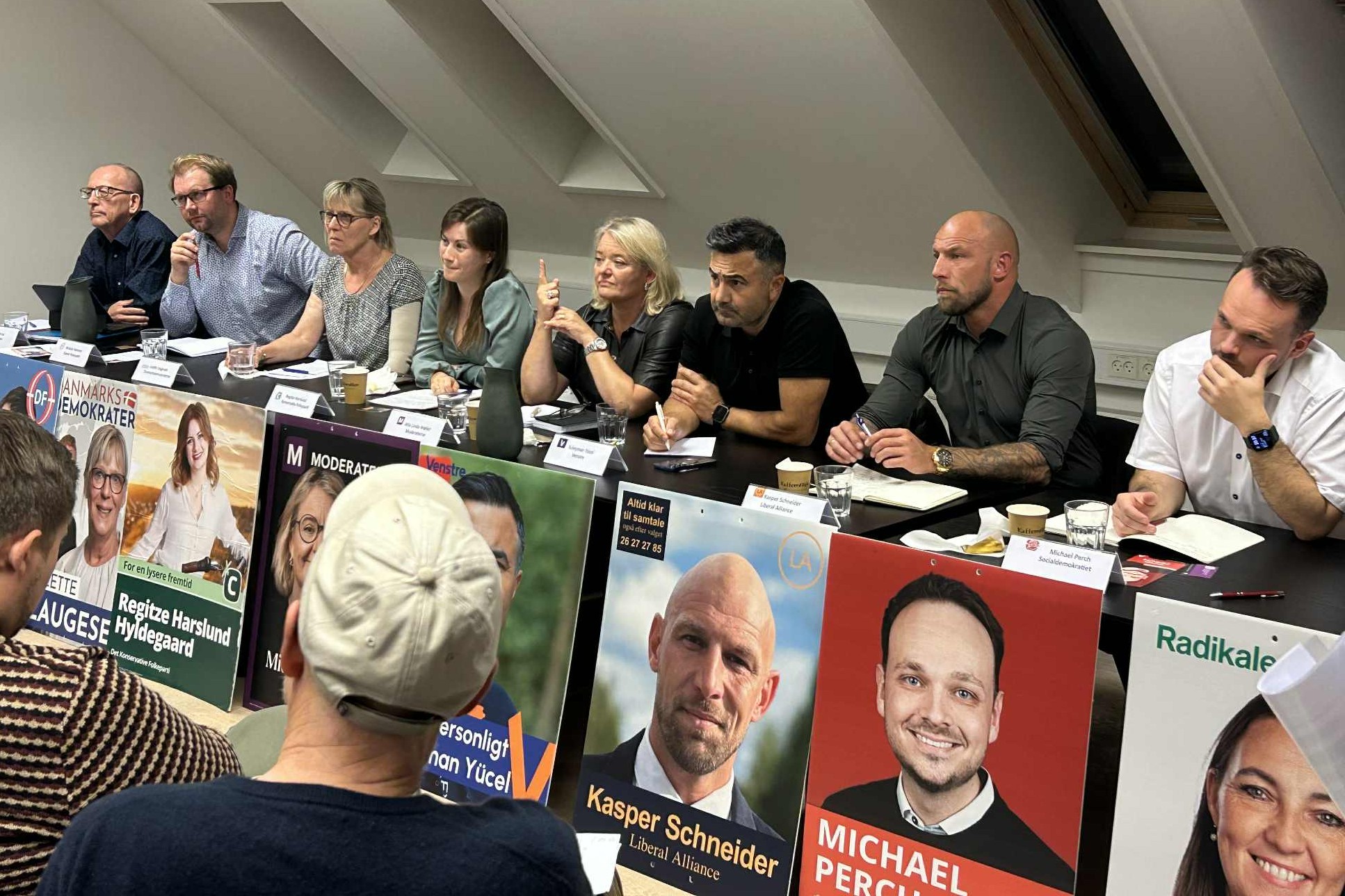 Byrådskanditater til debatmøde på Næstved Rygcenter for nylig. Foto: John Ringstrøm