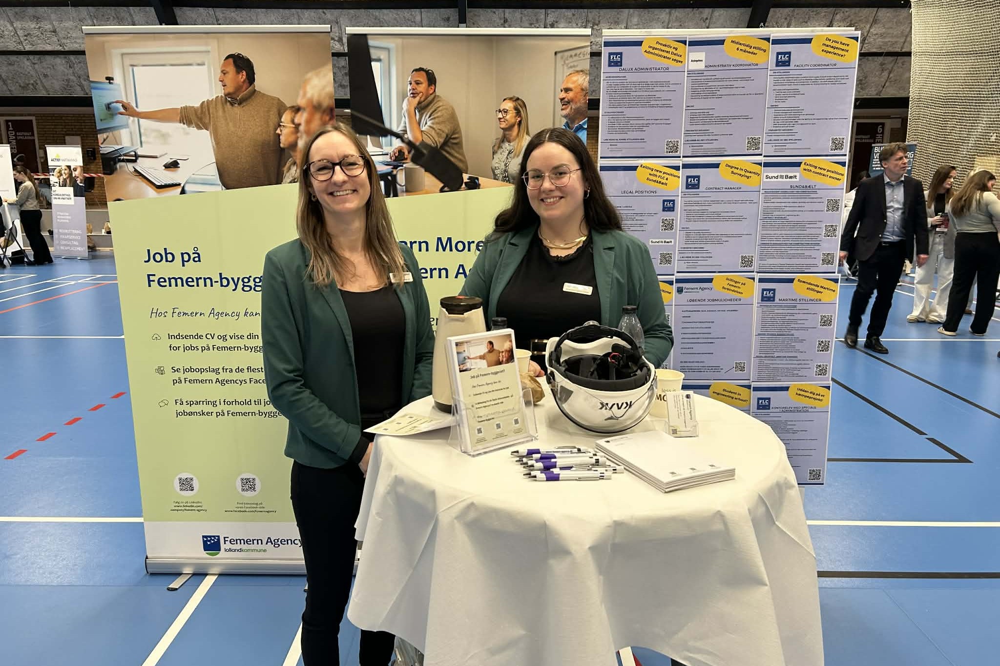 De to repræsentanter for Femern-projektet, Tina Nymand (t.v.) og Emma Hansen. Foto: John Ringstrøm